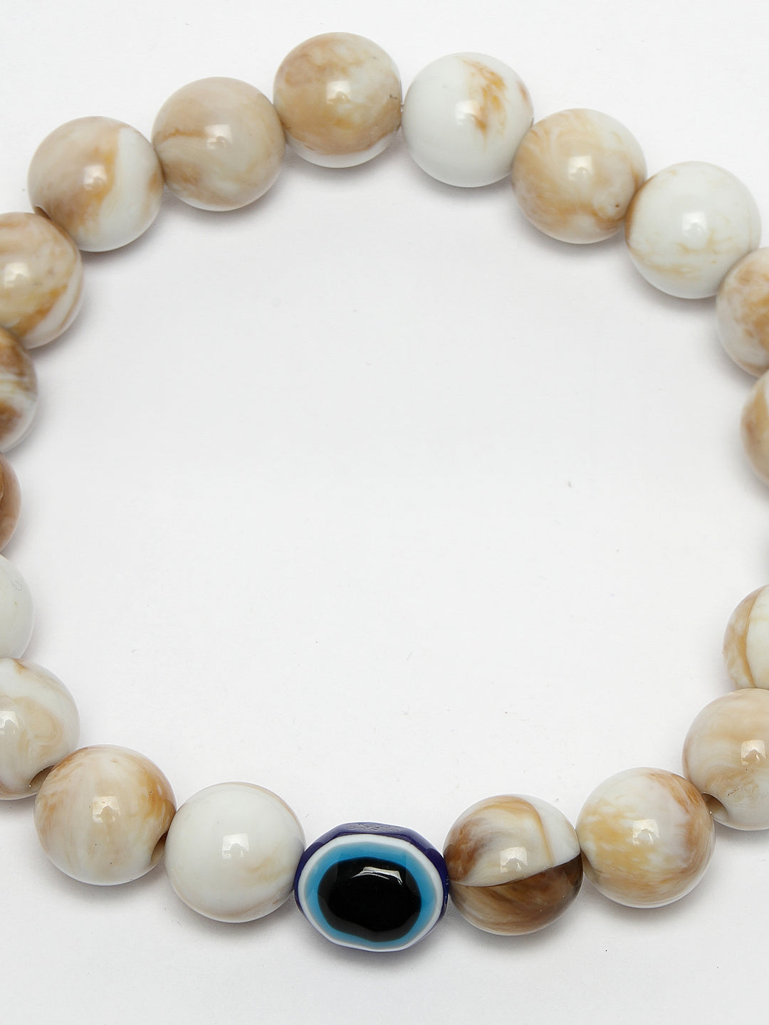 Unisex marble evil eye adjustable bracelet