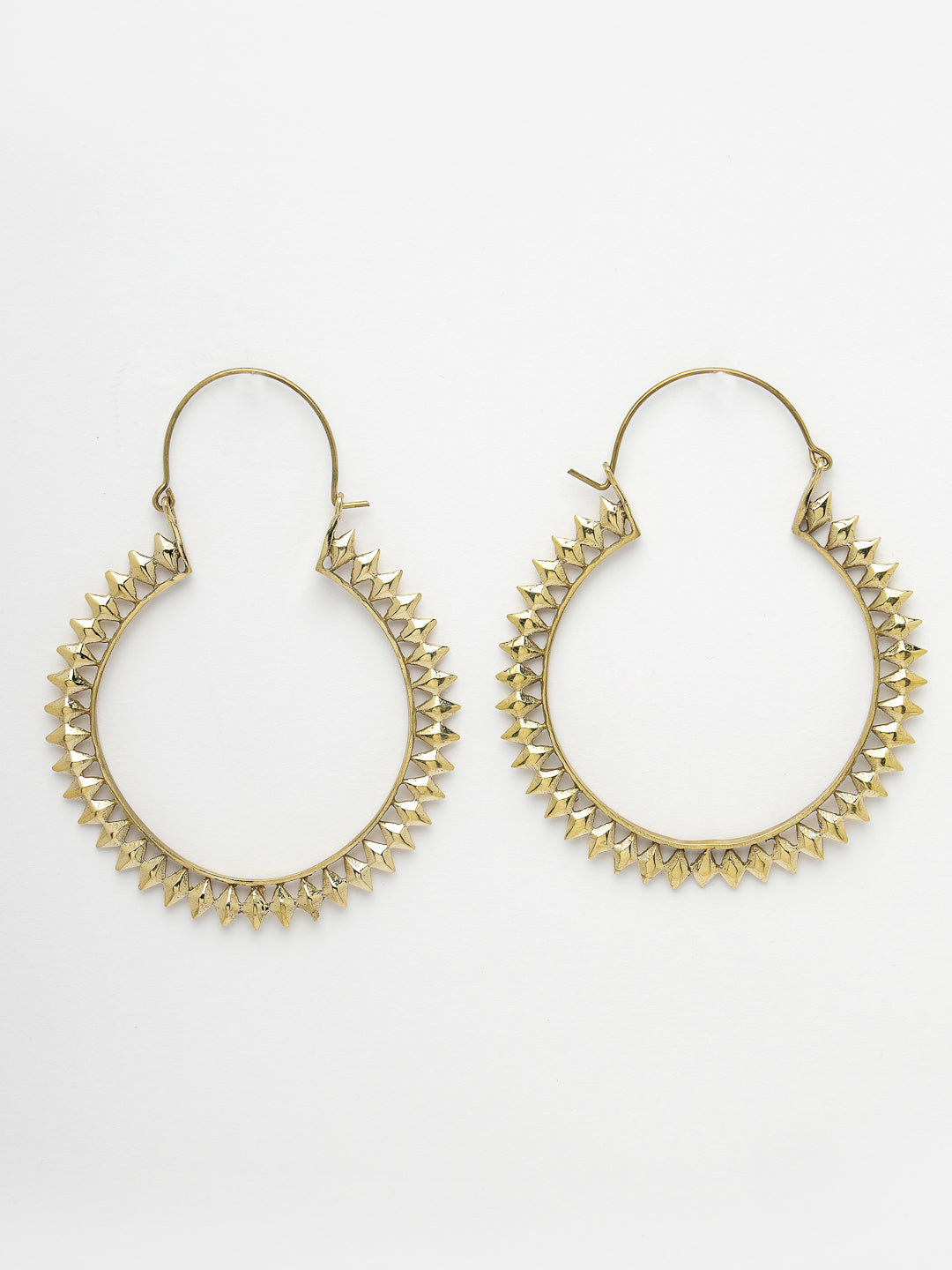 Women's Golden full circular hoop earrings