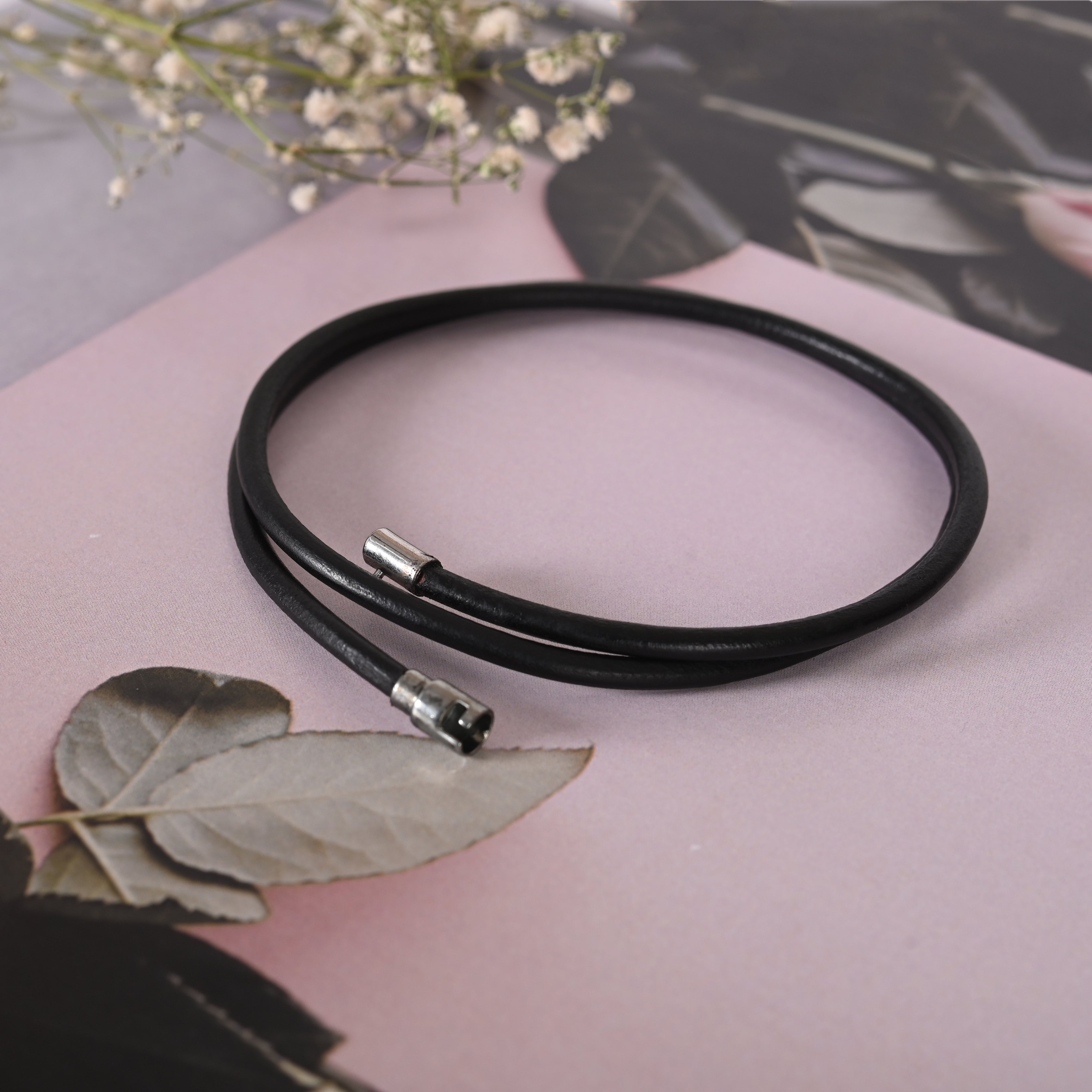 Men's Black wraparound bracelet