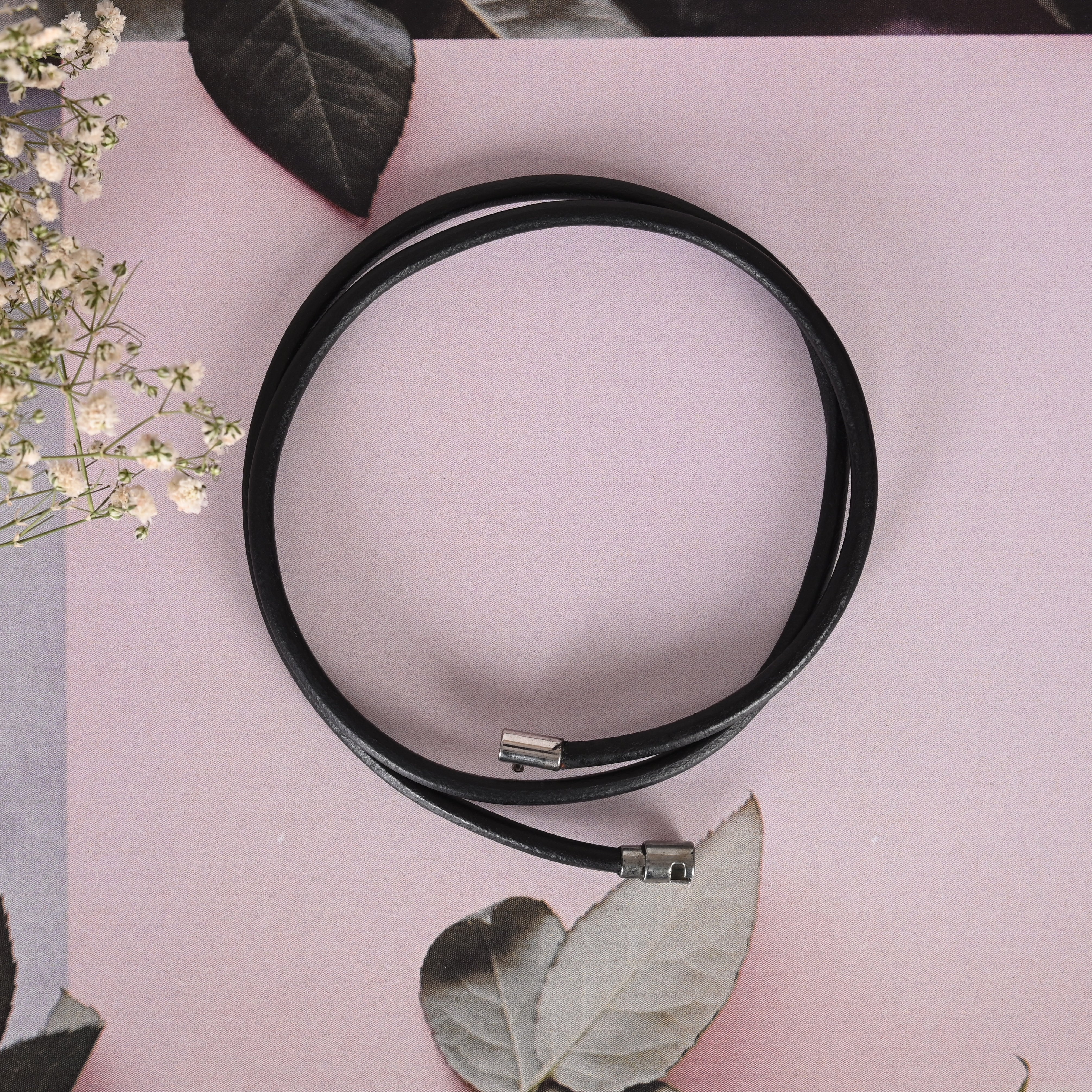 Men's Black wraparound bracelet