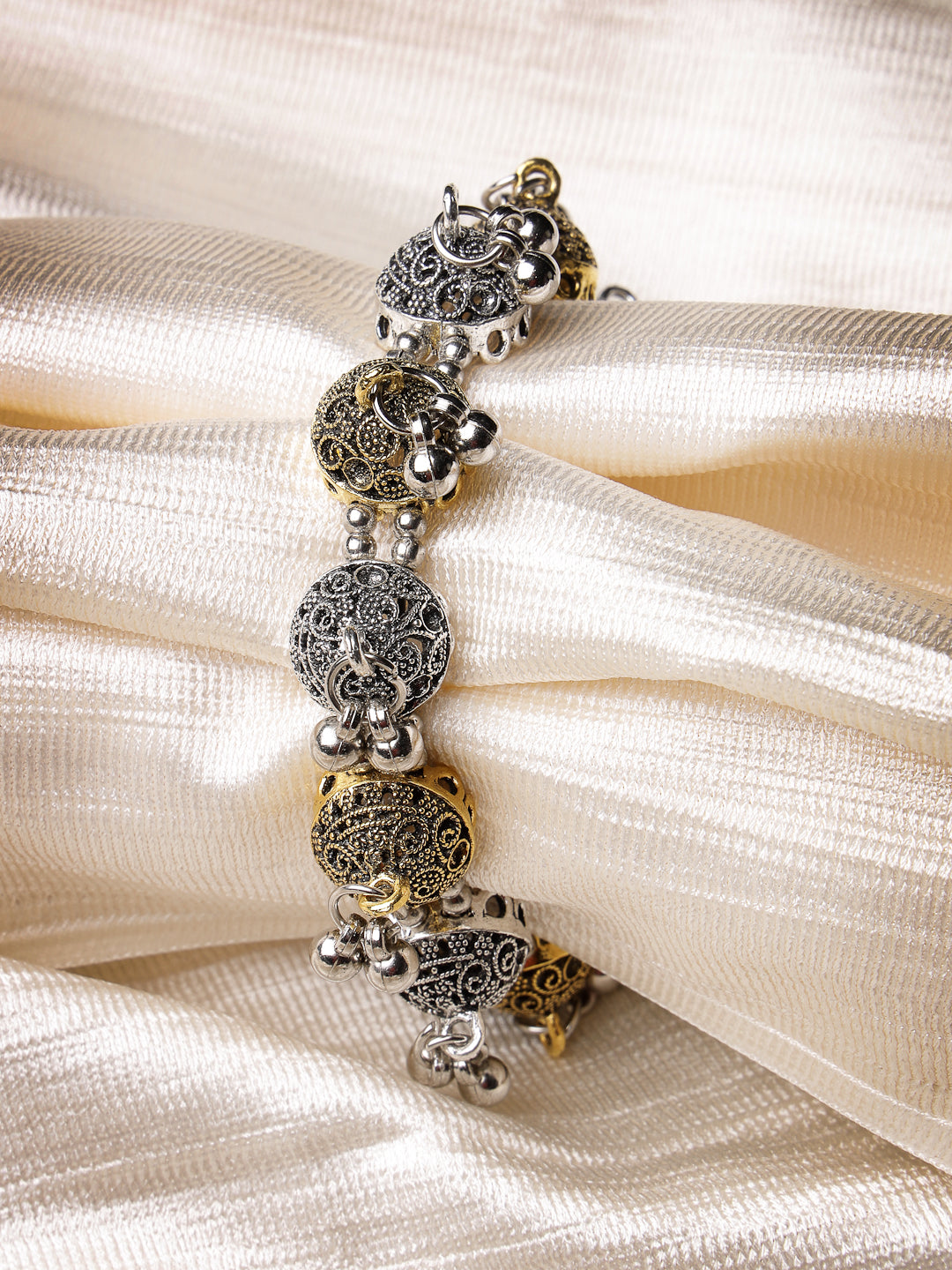Women's Gold Plated Stylish Latest Design Multicolor Bracelet - NVR