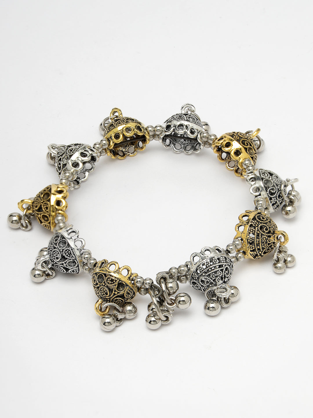 Women's Gold Plated Stylish Latest Design Multicolor Bracelet - NVR