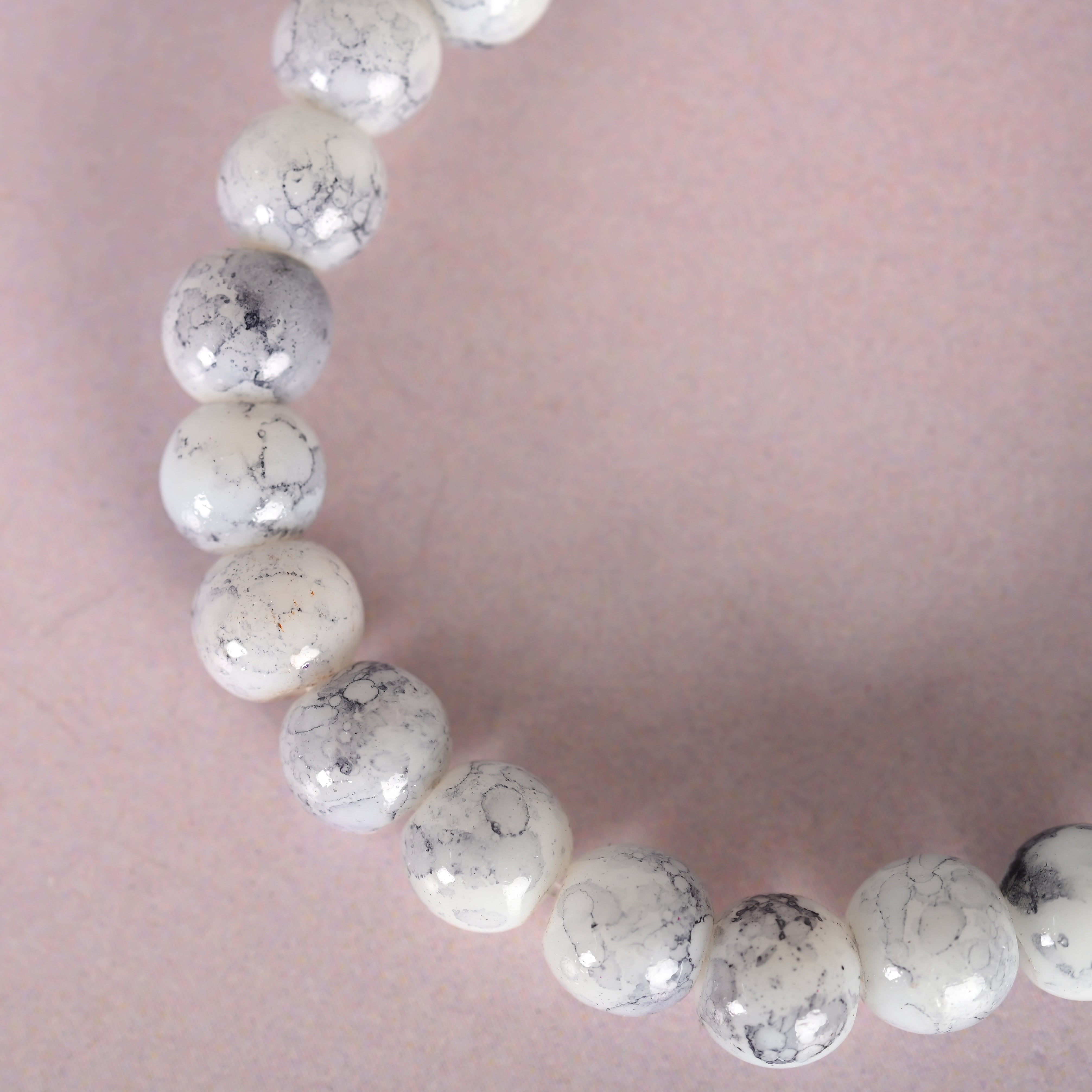 Unisex Marbel Elasticated Bracelet
