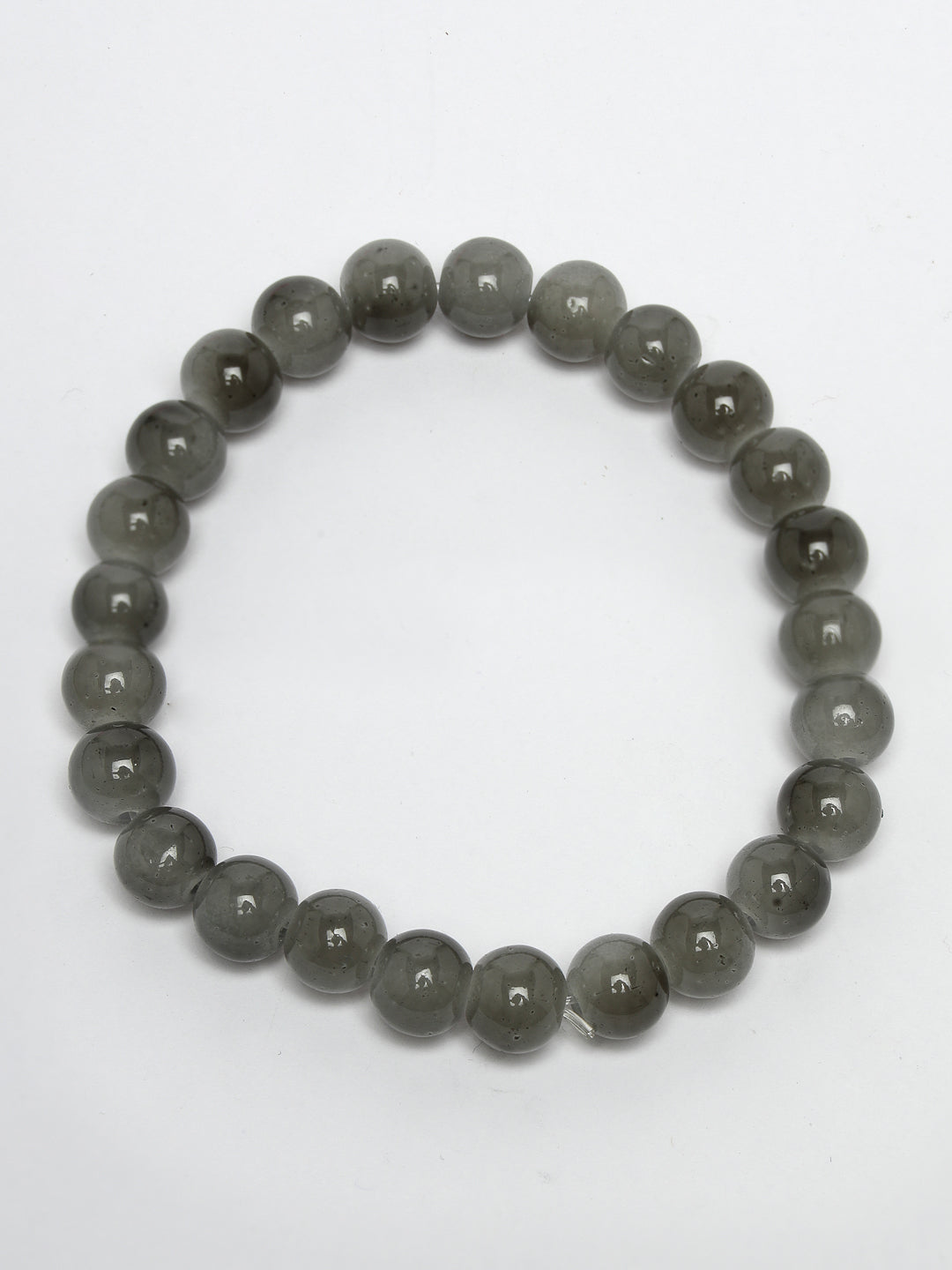 Unisex Set Of 7 Artificial Beads Elasticated Bracelet
