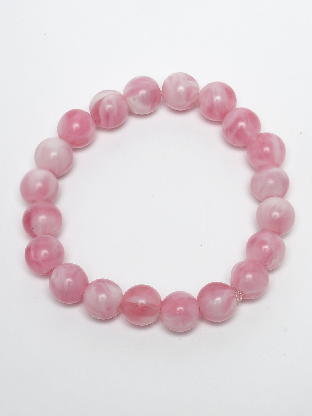 Unisex Set Of 4 Artificial Beads-Beaded Evil Eye Elasticated Bracelet