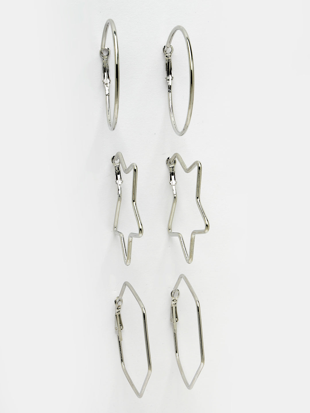 Women's Gold-Toned Geometric Hoop Earrings