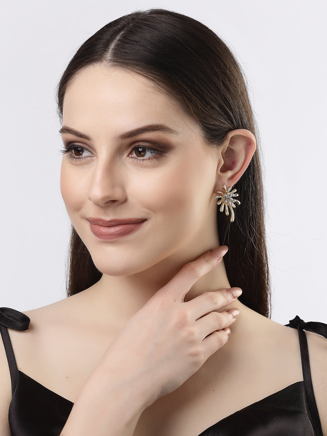Women's Gold-Plated Drop Earrings - NVR