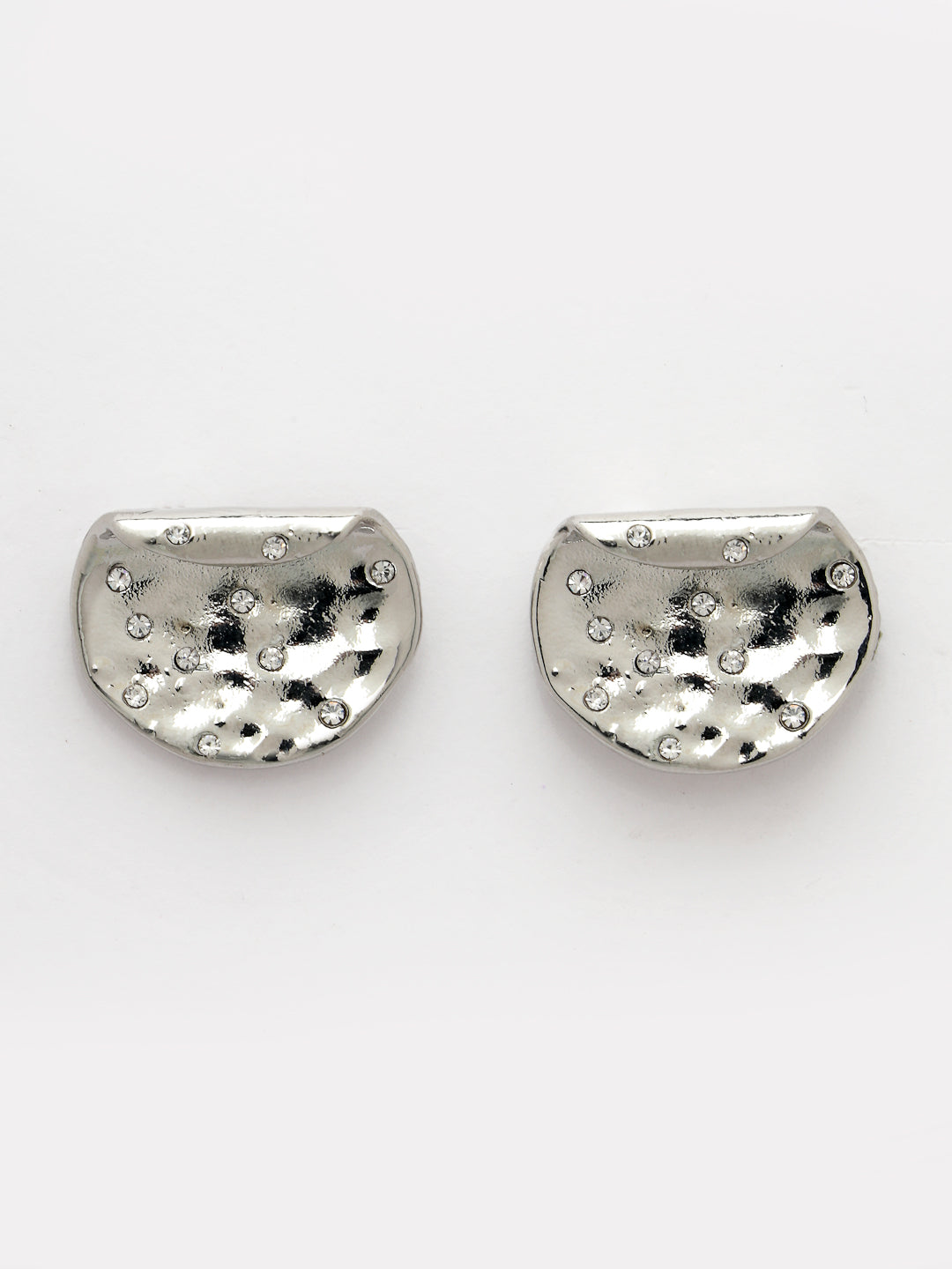 Women's Silver-Plated Contemporary Studs Earrings - NVR