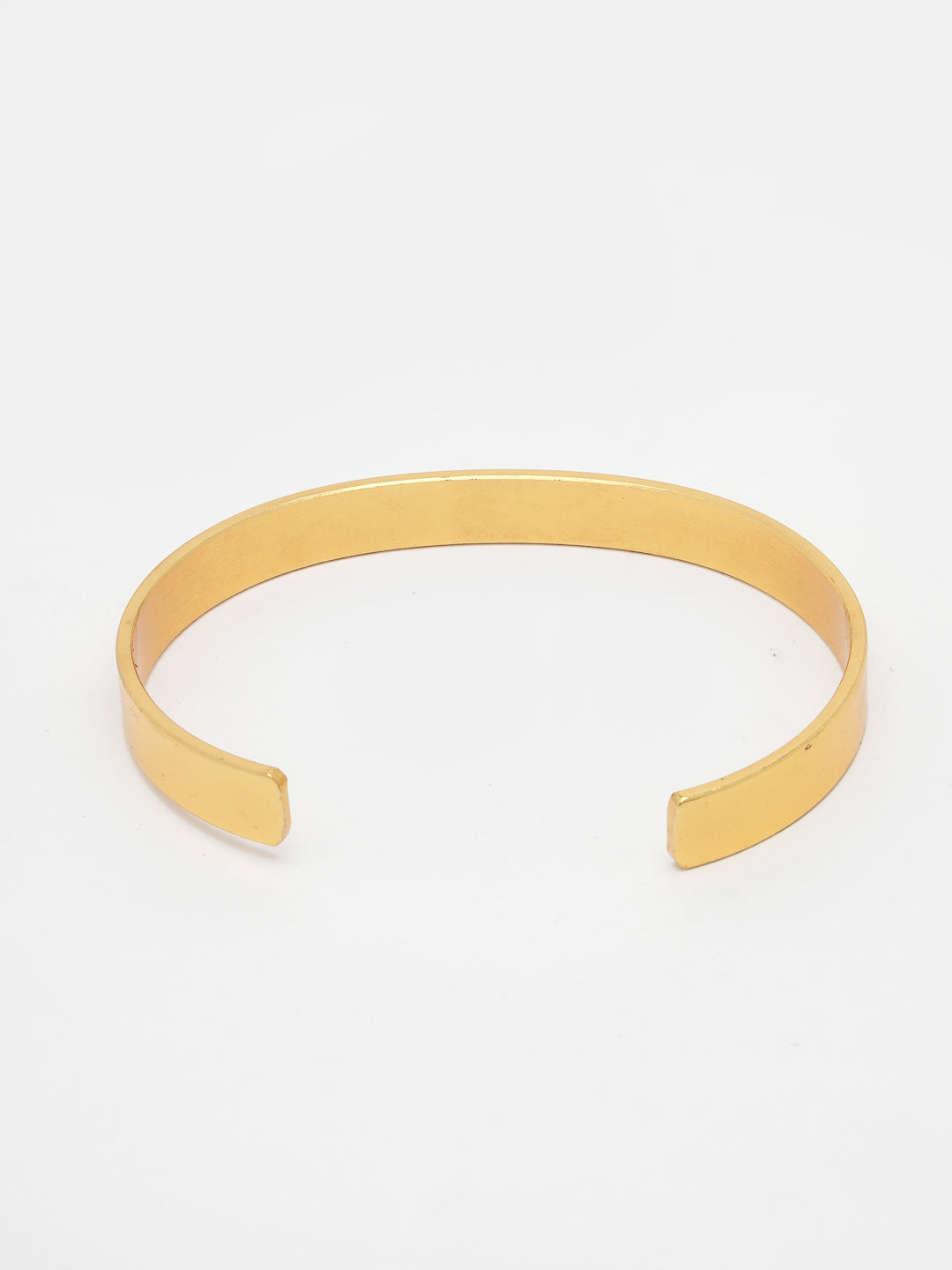 Men's Gold Stainless Steel Cuff Bracelet - NVR