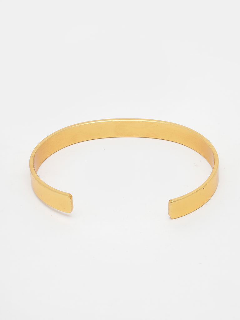 Men's Gold Stainless Steel Cuff Bracelet