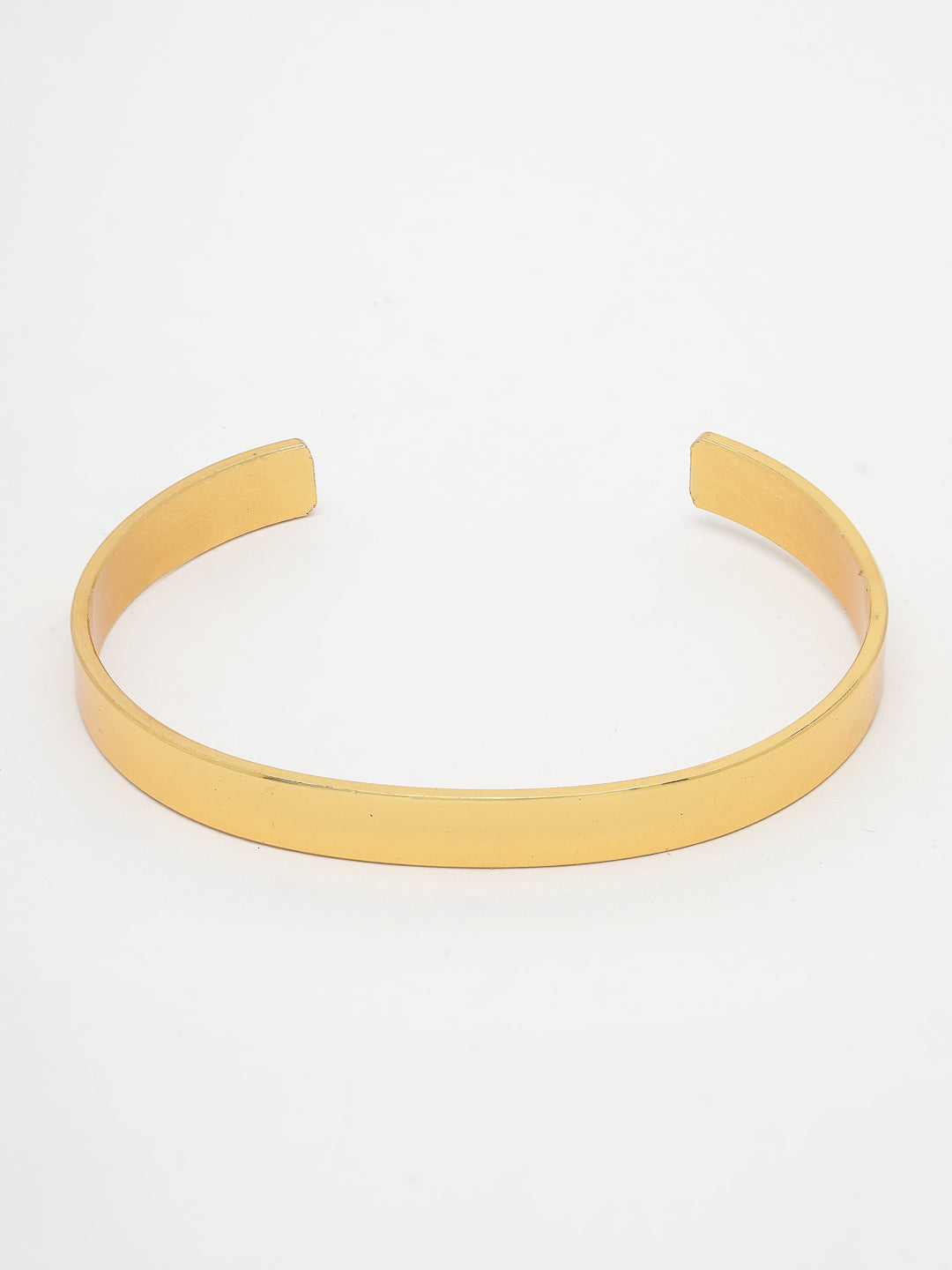 Men's Gold Stainless Steel Cuff Bracelet - NVR