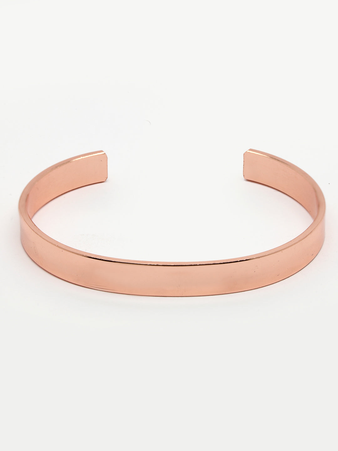 Men's Rose Gold Stainless Steel Cuff Bracelet - NVR