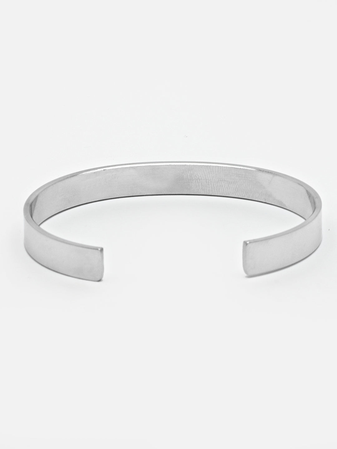 Men's Silver Stainless Steel Cuff Bracelet