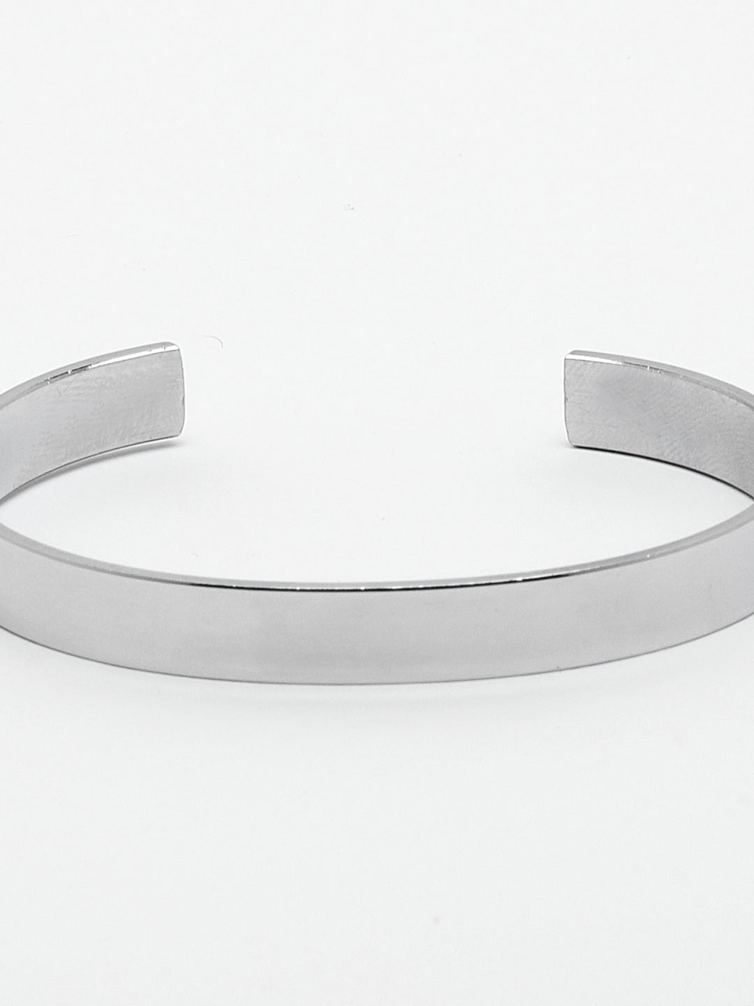 Men's Silver Stainless Steel Cuff Bracelet - NVR