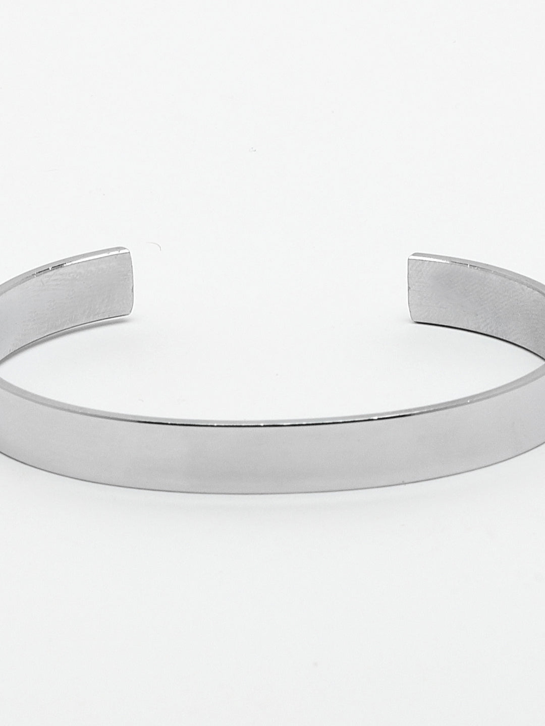 Men's Silver Stainless Steel Cuff Bracelet