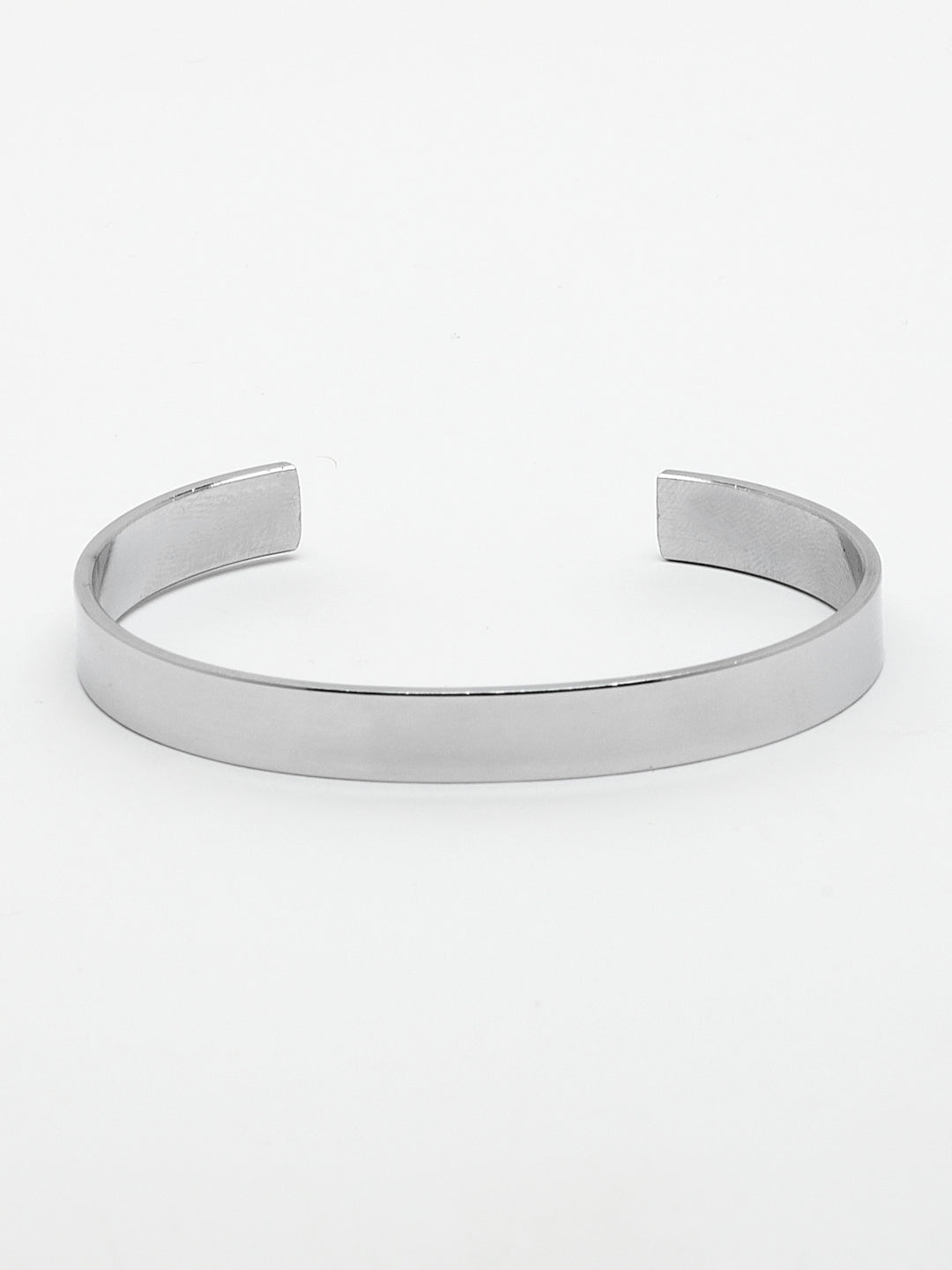Men's Silver Stainless Steel Cuff Bracelet