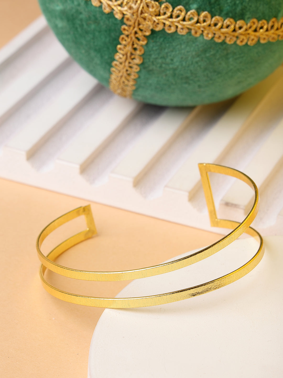 Women's Gold-plated Western Cuff Bracelet