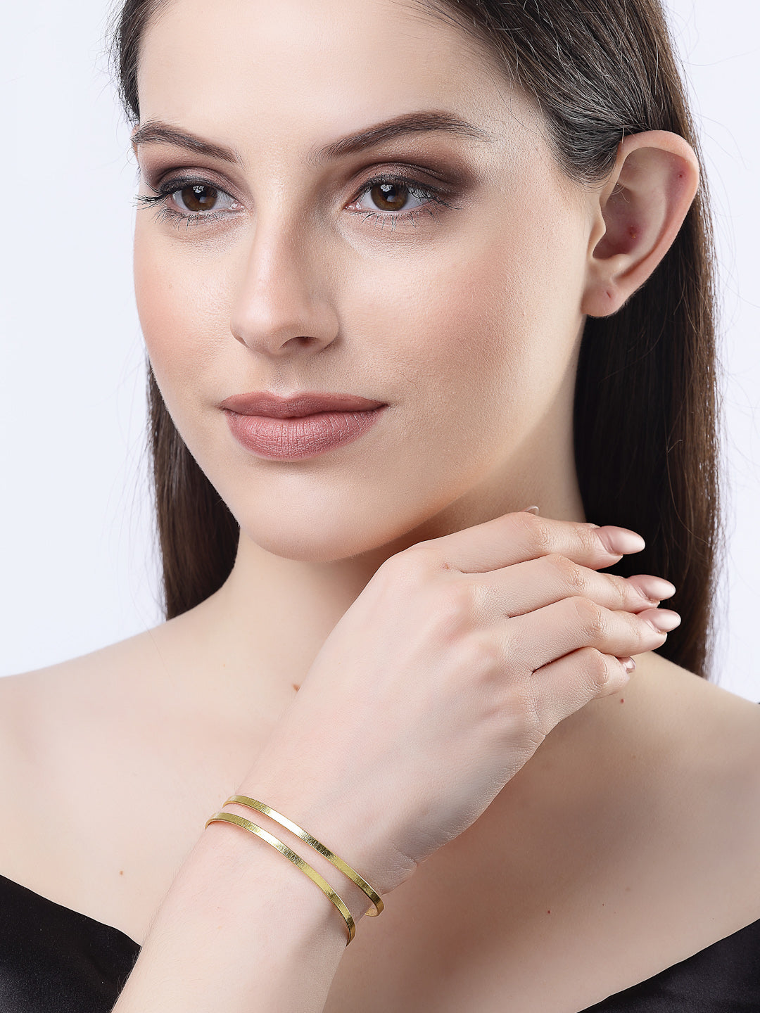 Women's Gold-plated Western Cuff Bracelet - NVR