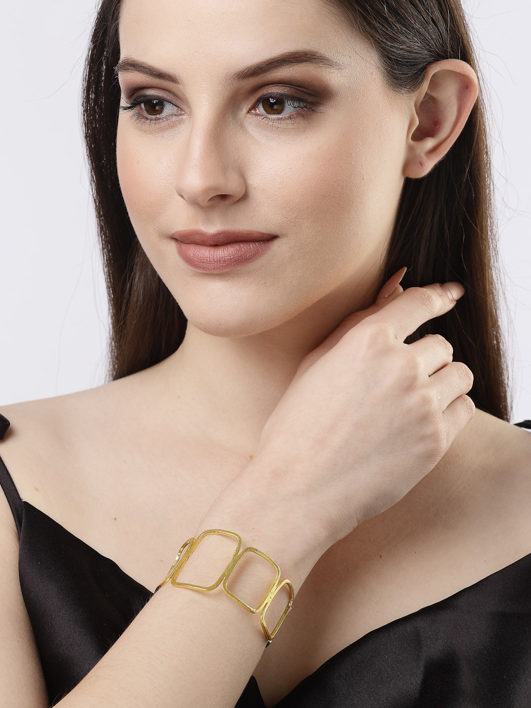 Women's Gold-plated Western Cuff Bracelet
