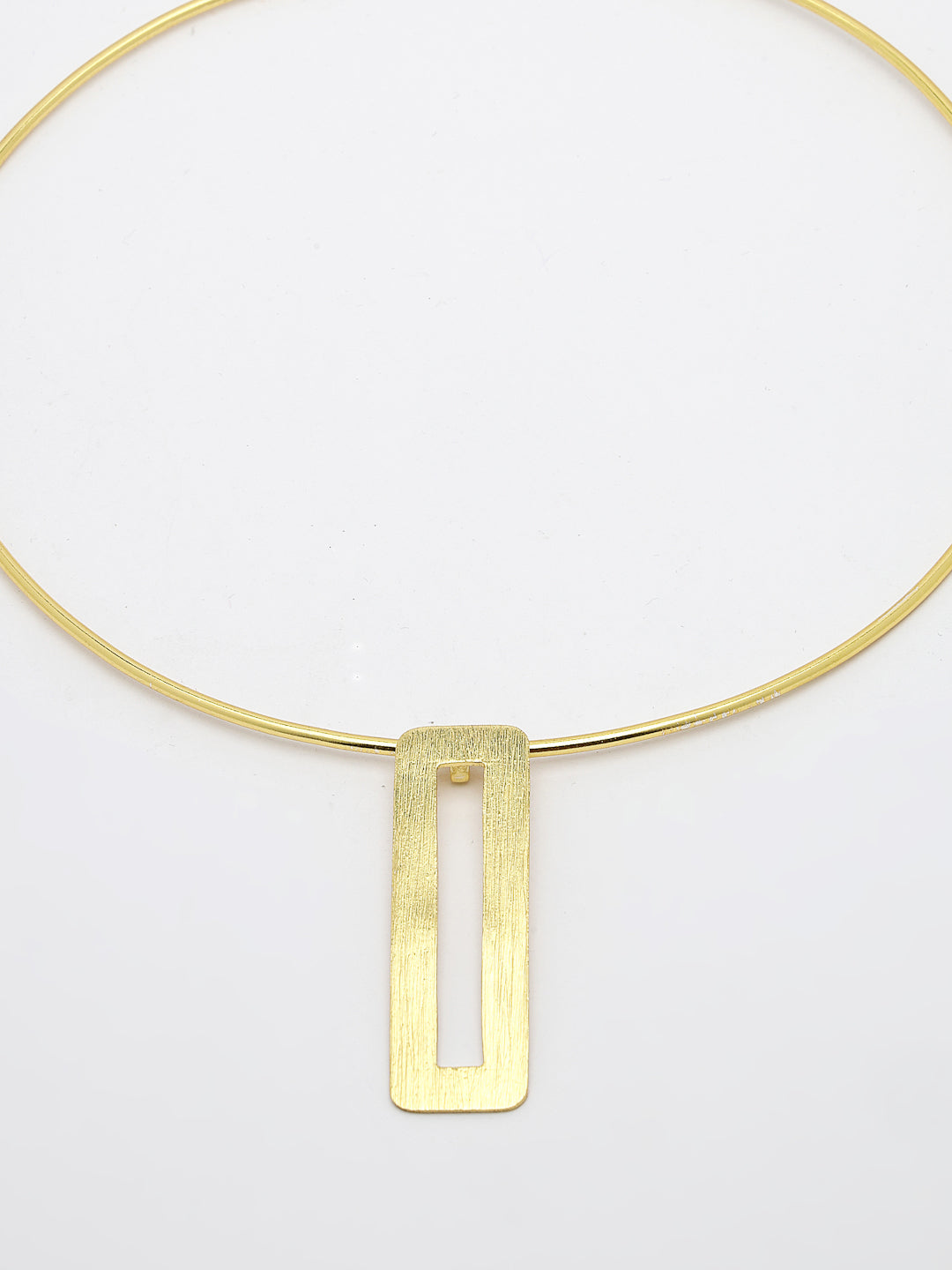 Women's Gold-plated Circular Choker Necklace