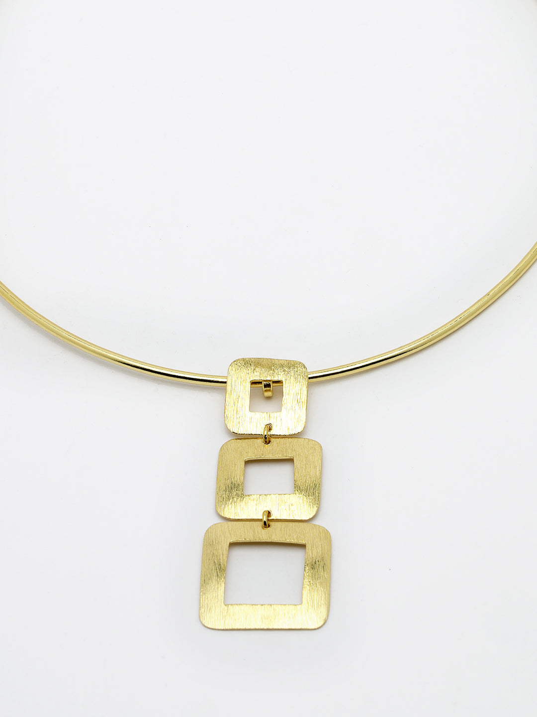 Women's Gold-plated Circular Choker Necklace