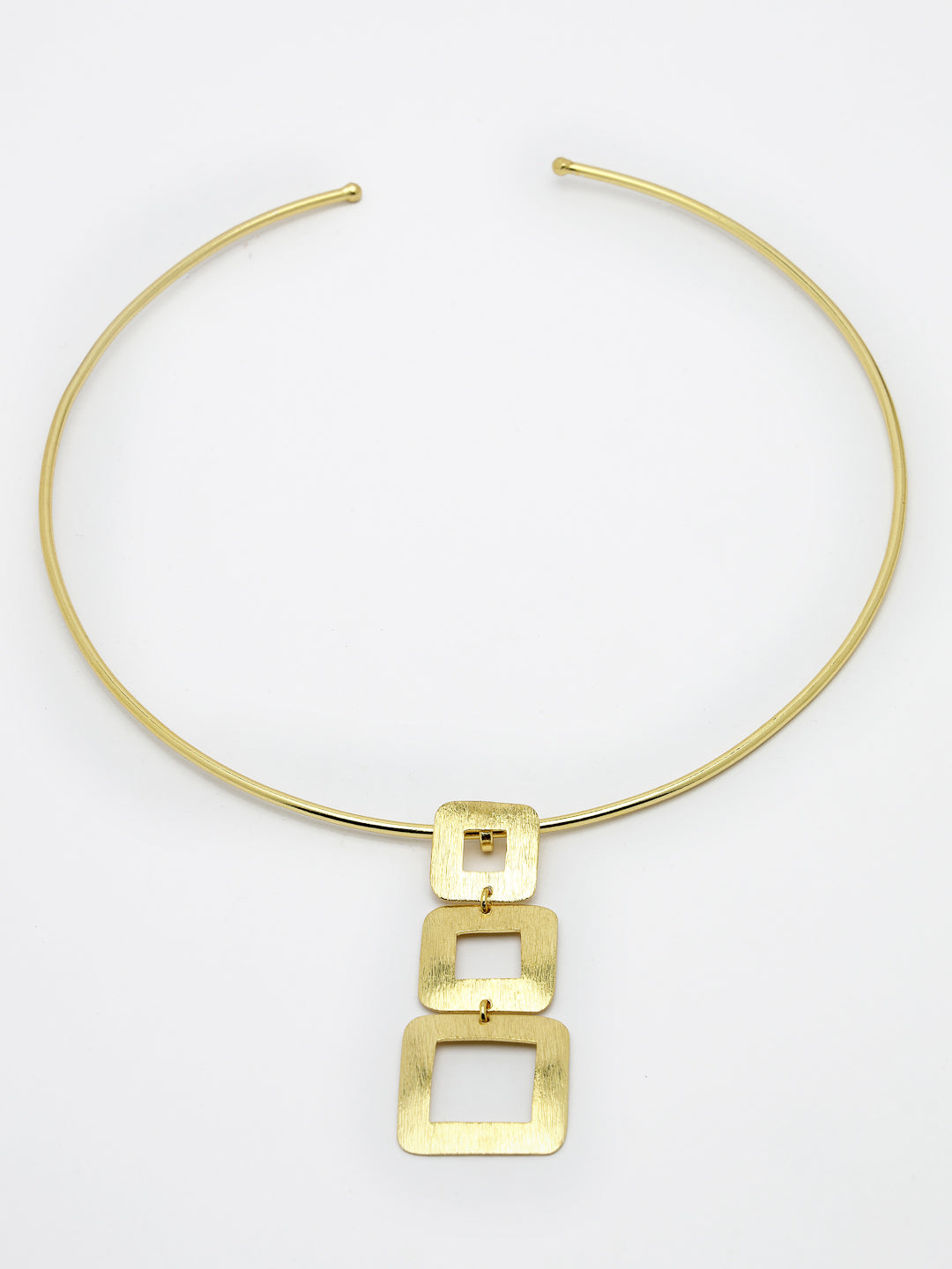 Women's Gold-plated Circular Choker Necklace