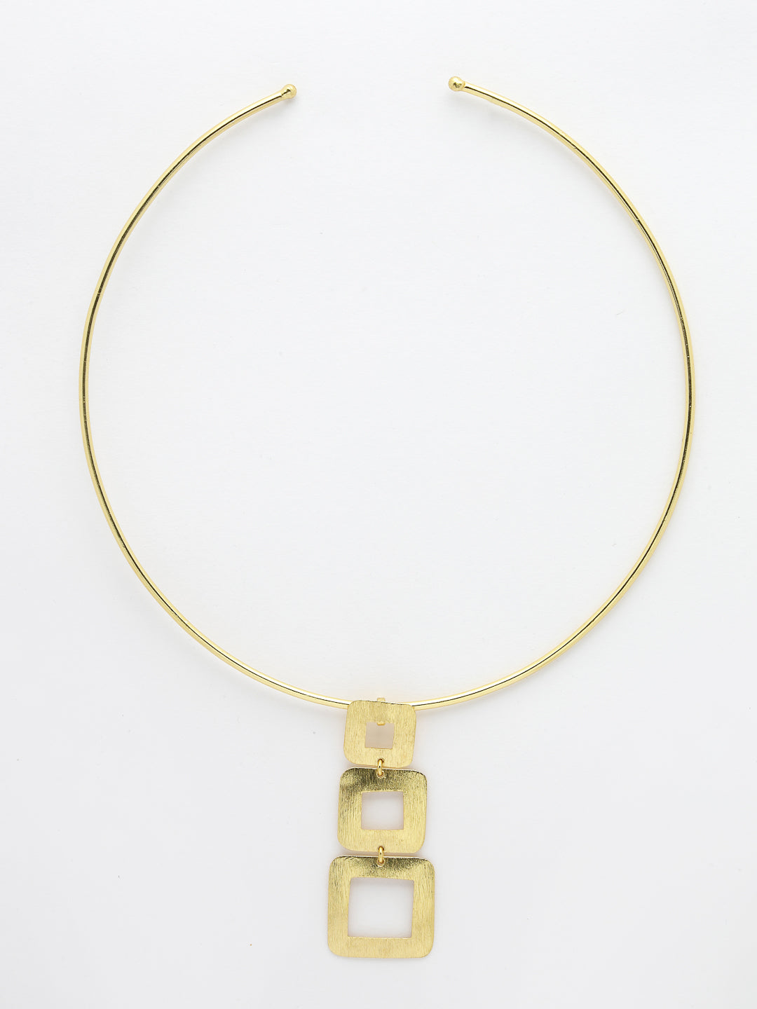 Women's Gold-plated Circular Choker Necklace