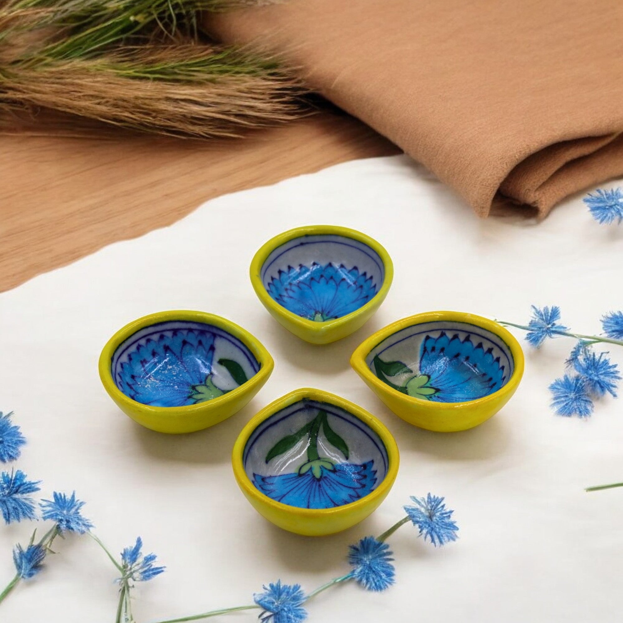 Natriel Blue Pottery Diyas-Set 