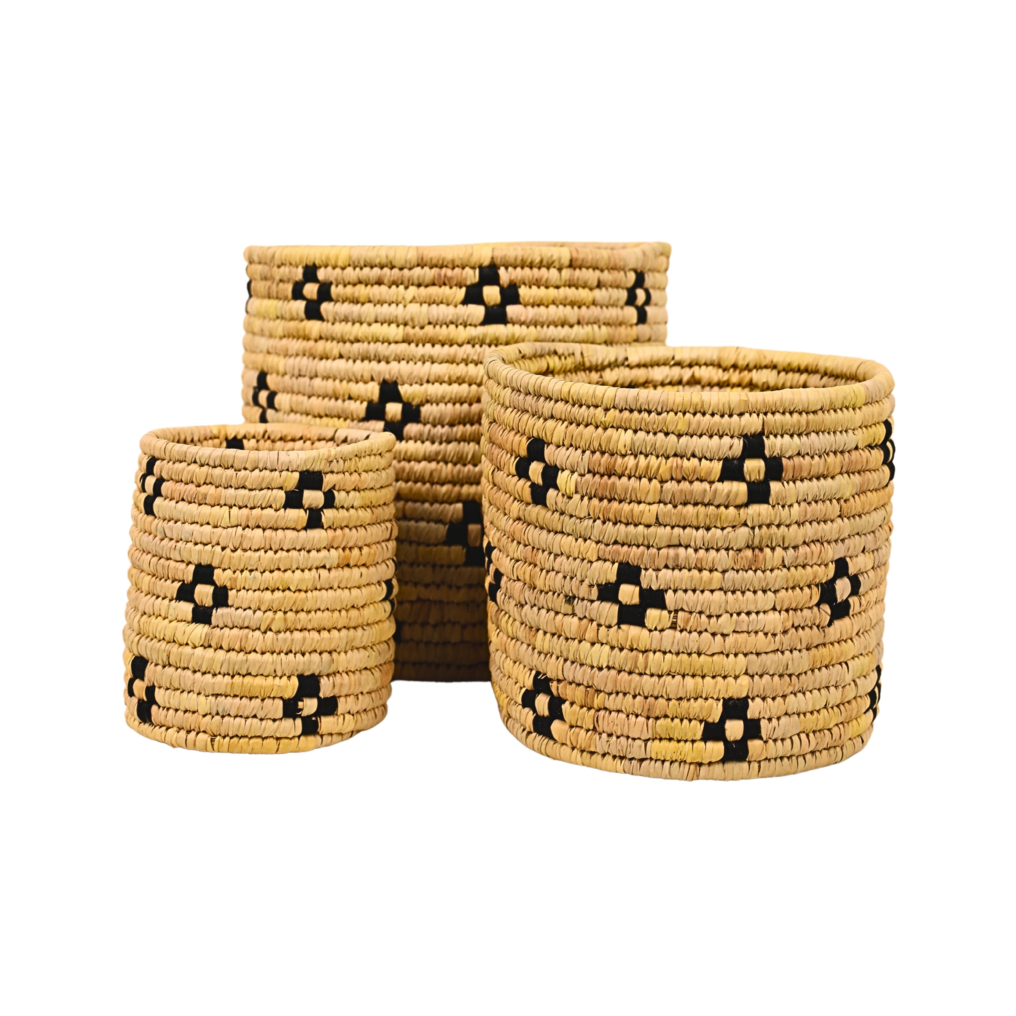 Natriel Eco-friendly Handwoven Sabai Grass Planters – Set