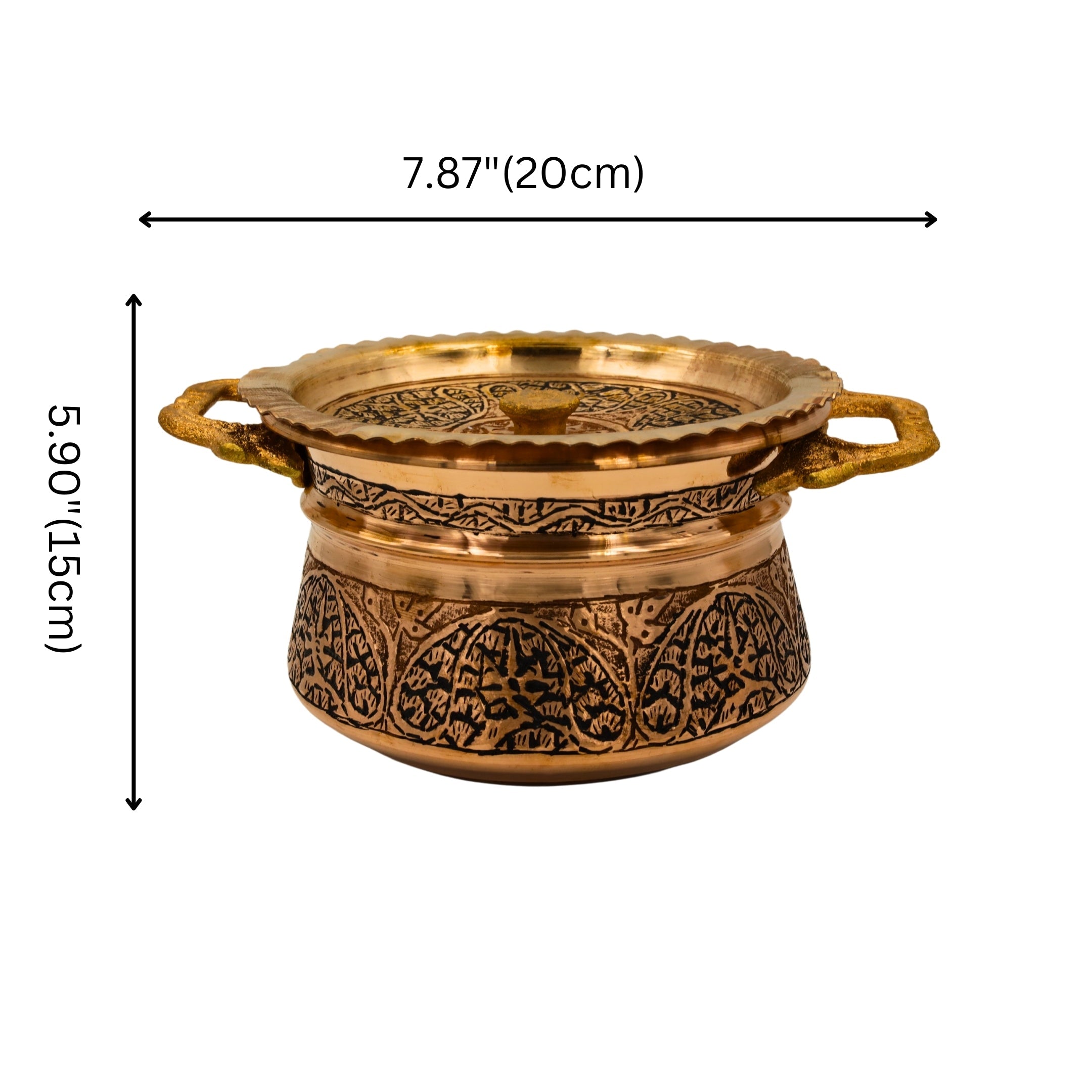 Natriel Kashmiri Copper Handi 437