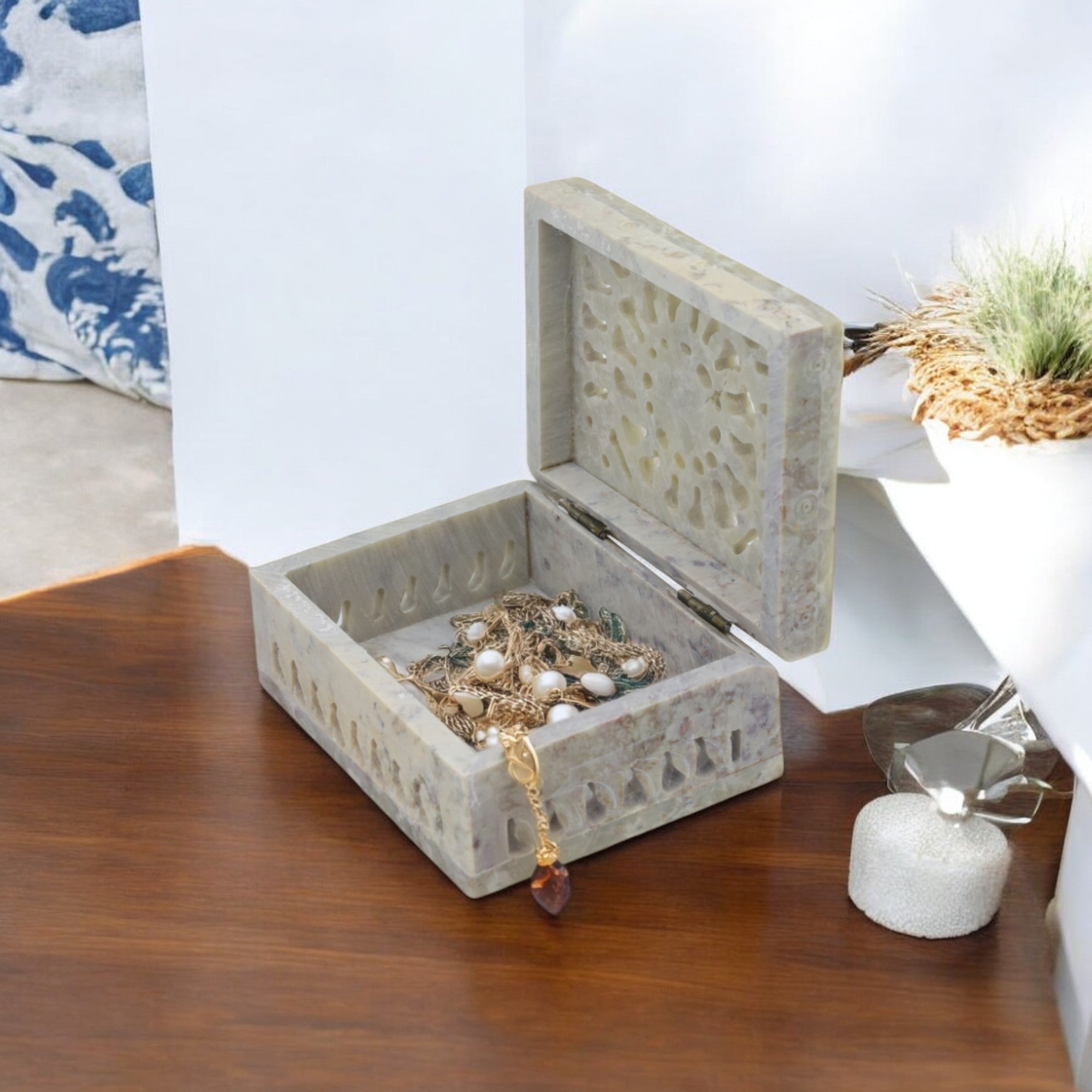 Natriel Soapstone Multiutility Box 