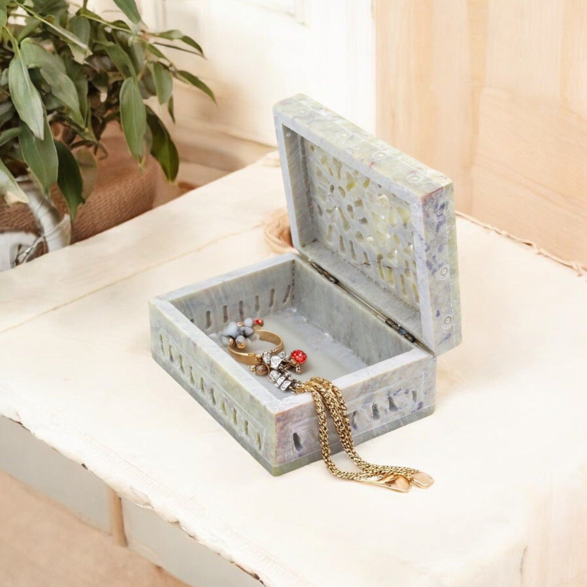 Natriel Soapstone Multiutility Box 