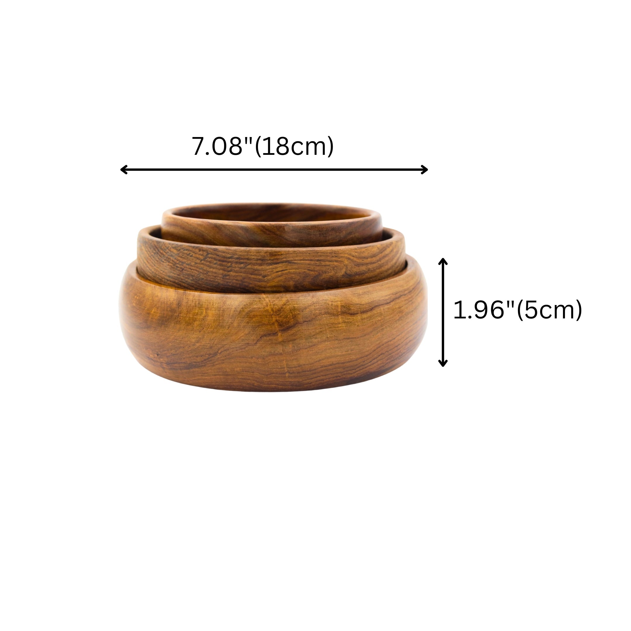 Natriel Wooden Bowls Set of 3