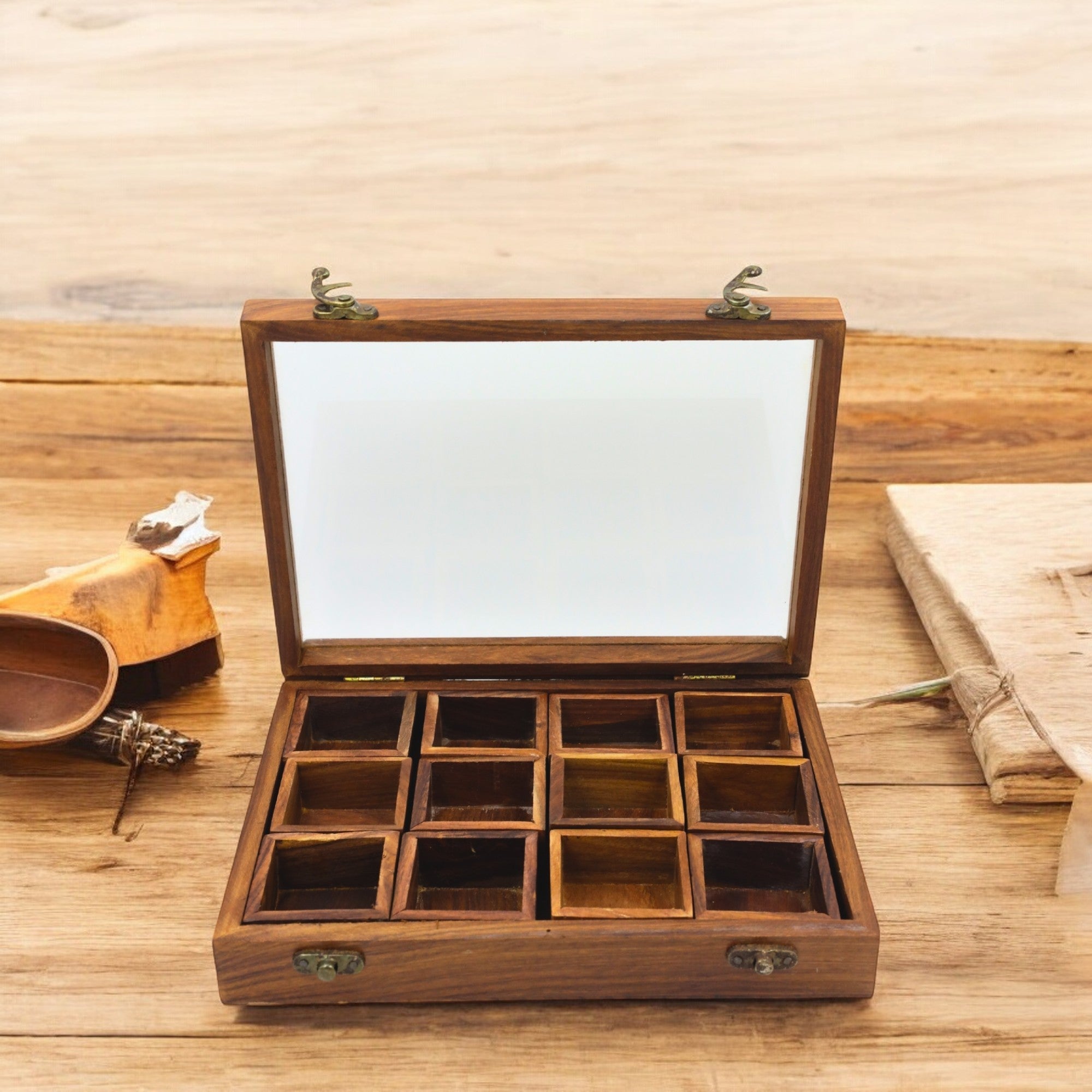 Natriel Wooden Spice Box 