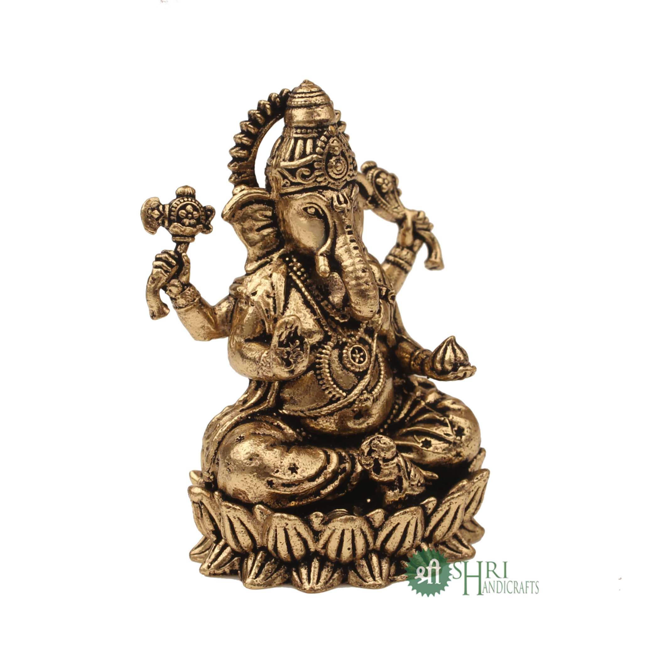 Brass Ganesh Idol 2 Inch By Trendia Decor