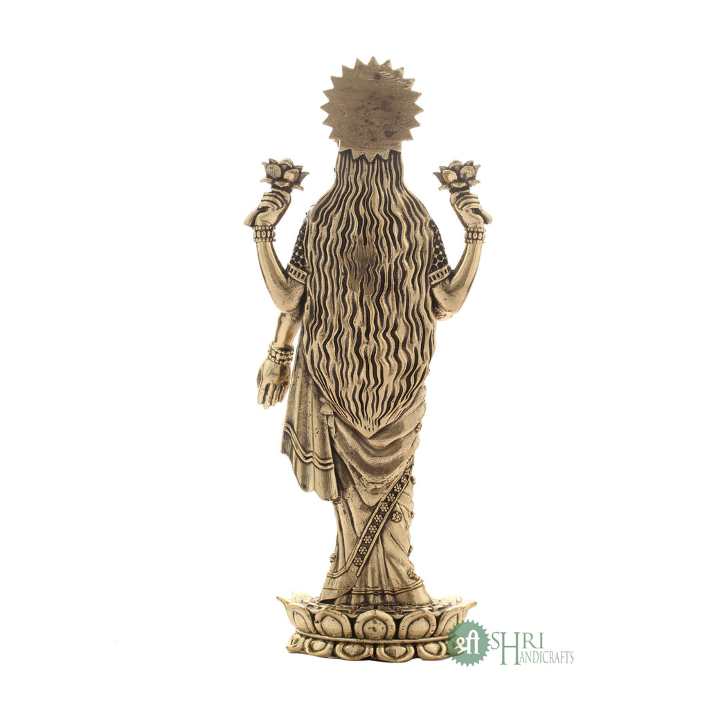 7" BRASS LAXMI STANDING