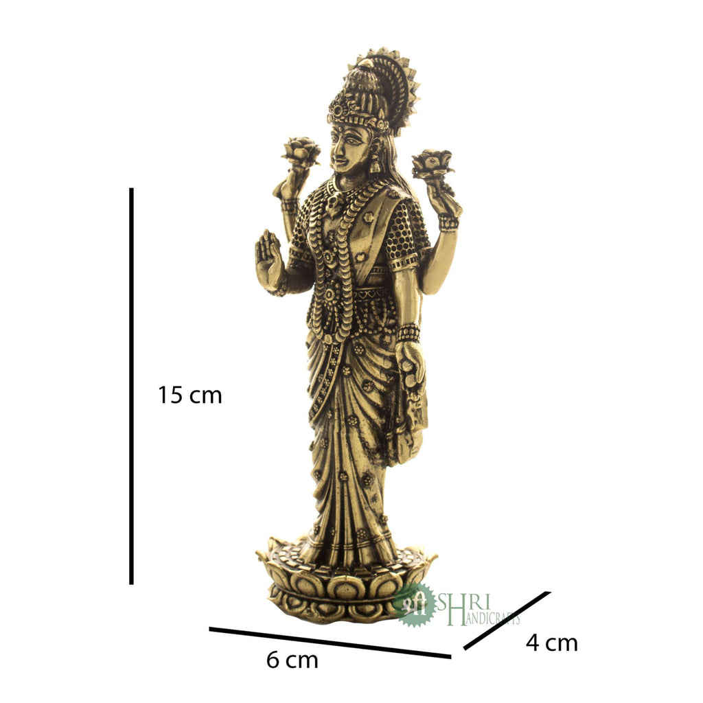BRP115A06 (6" BRASS LAXMI STANDING BRP-1)