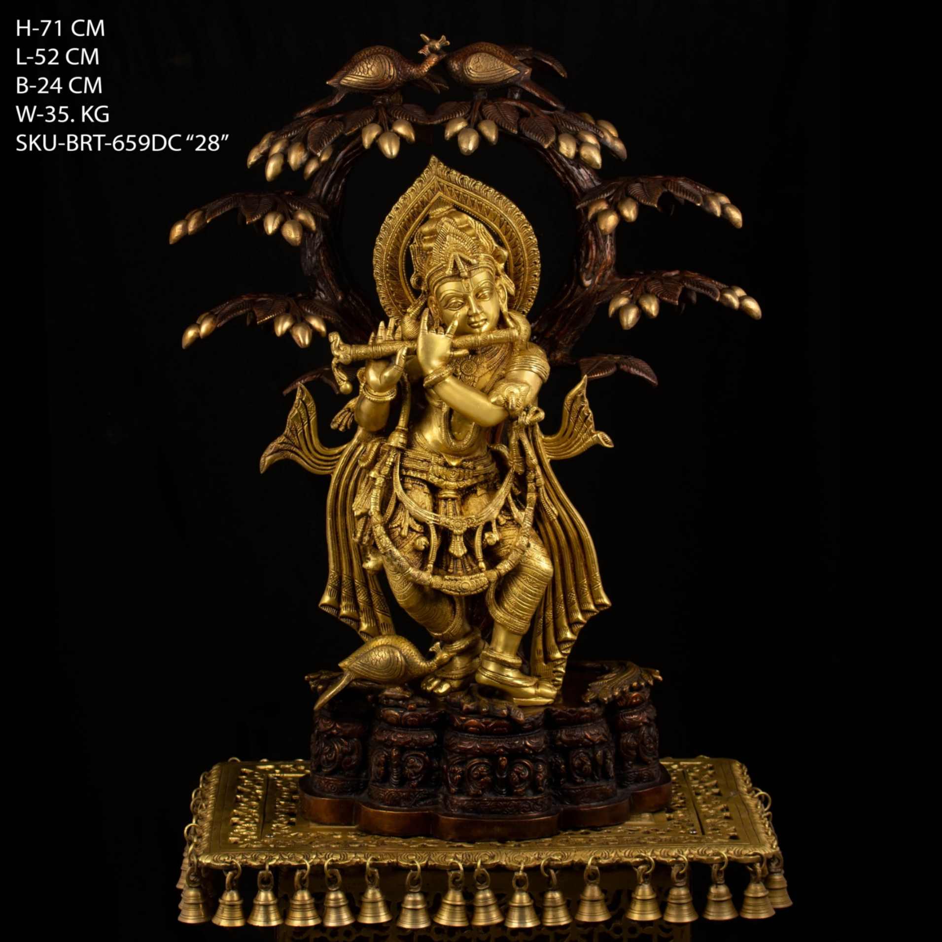 Brass Tree Krishna