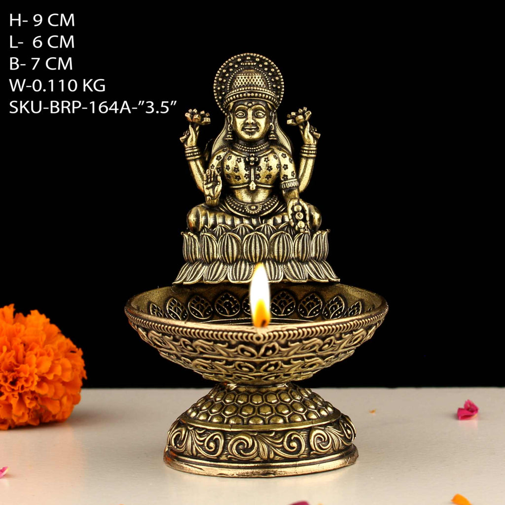 3.5" BRASS LAXMI DEEPAK