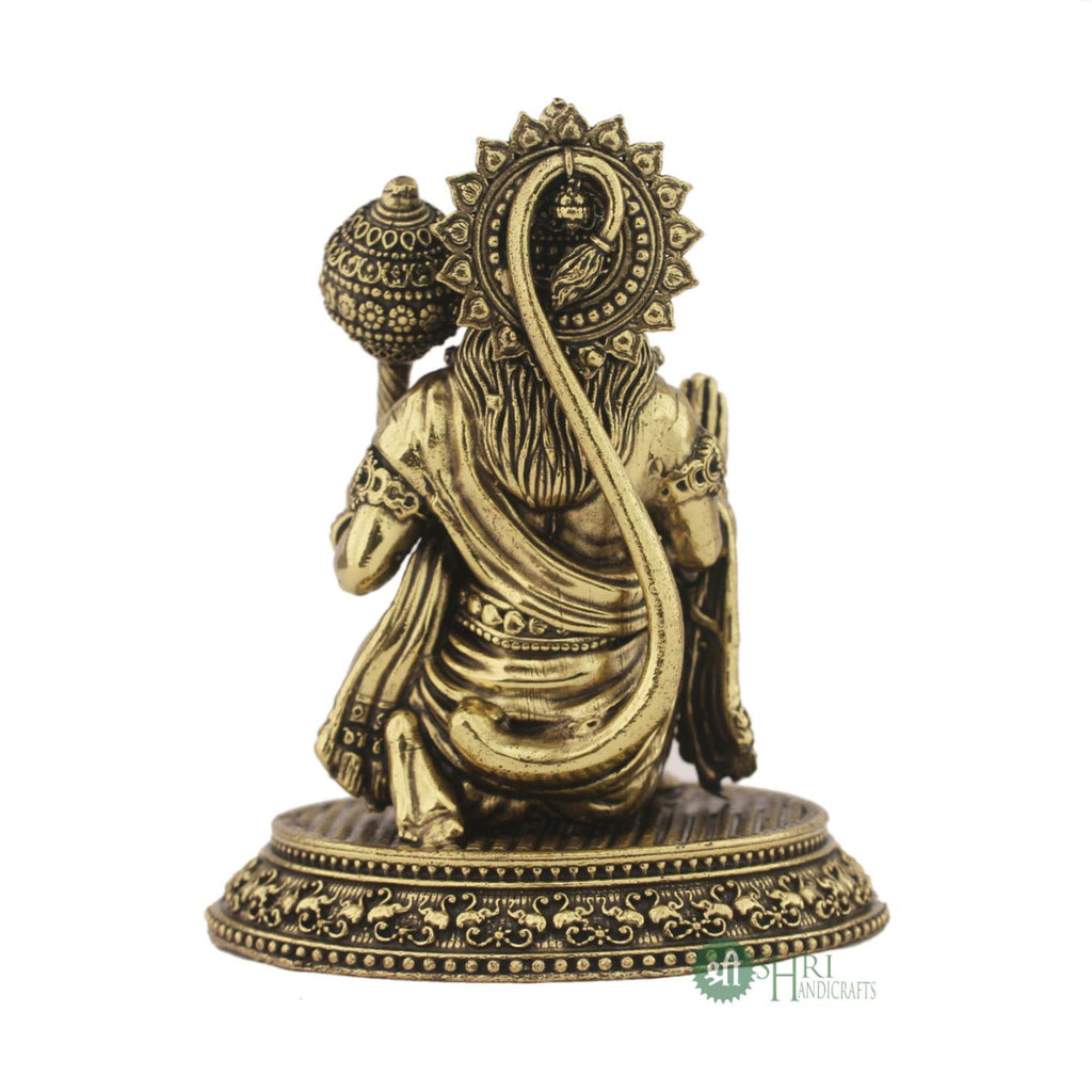 5" BRASS HANUMAN STATUE