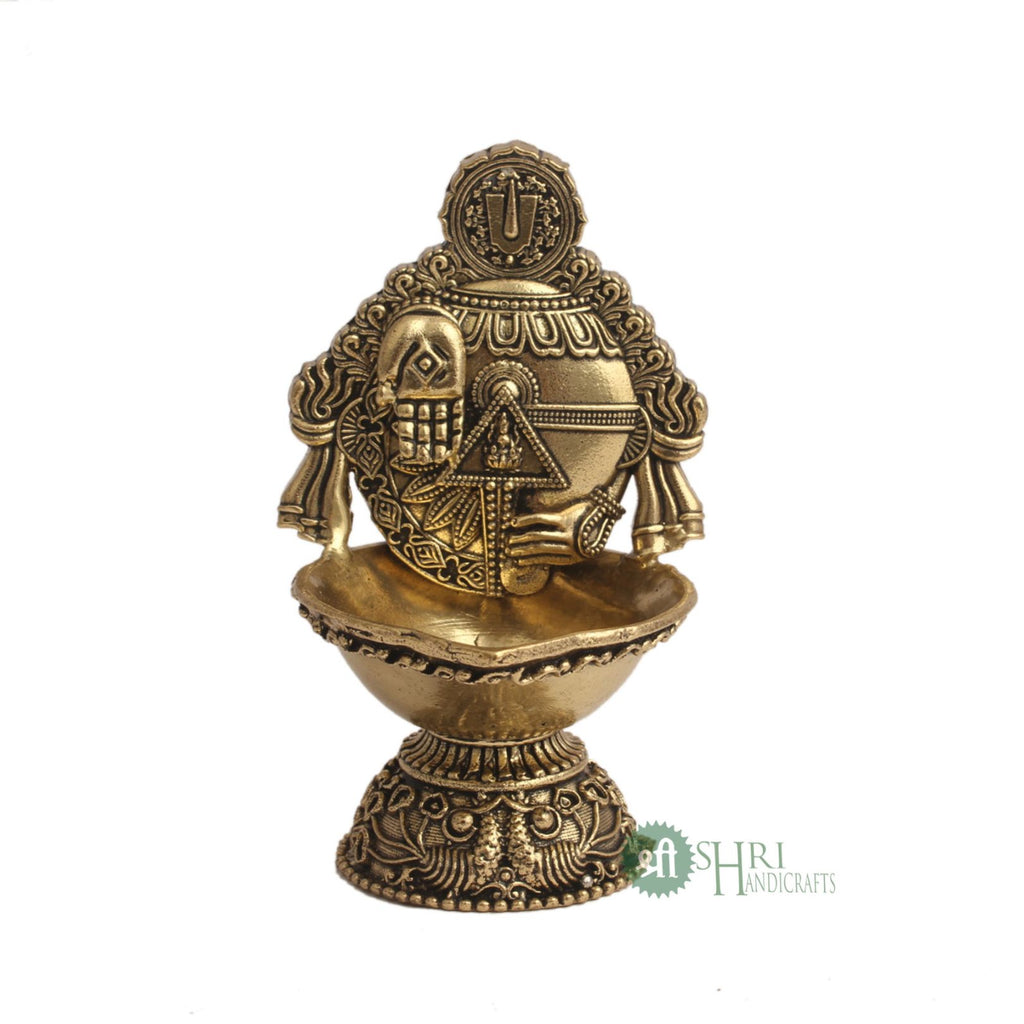 4"BRASS TIRUPATI HAND DEEPAK
