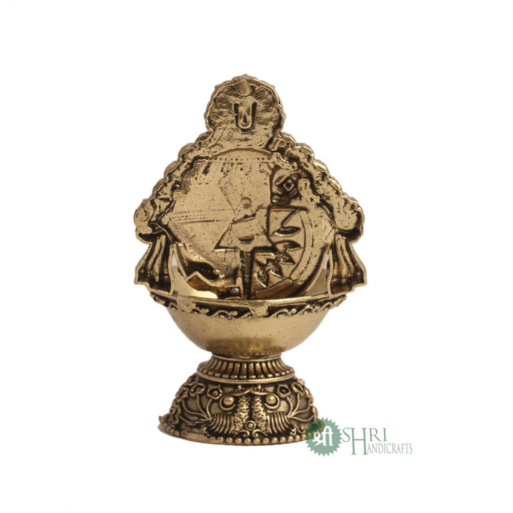 4"BRASS TIRUPATI HAND DEEPAK