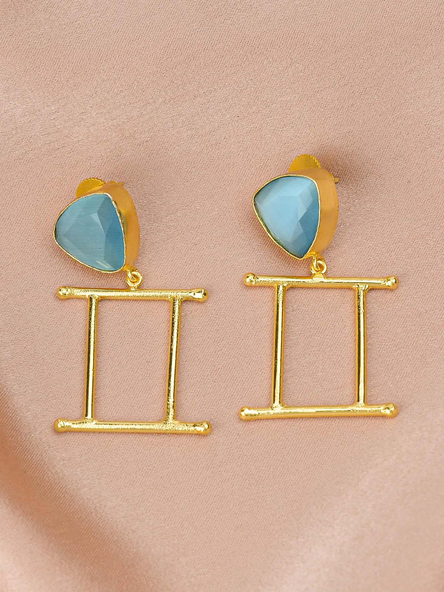 Women's Open Reactangular Earring