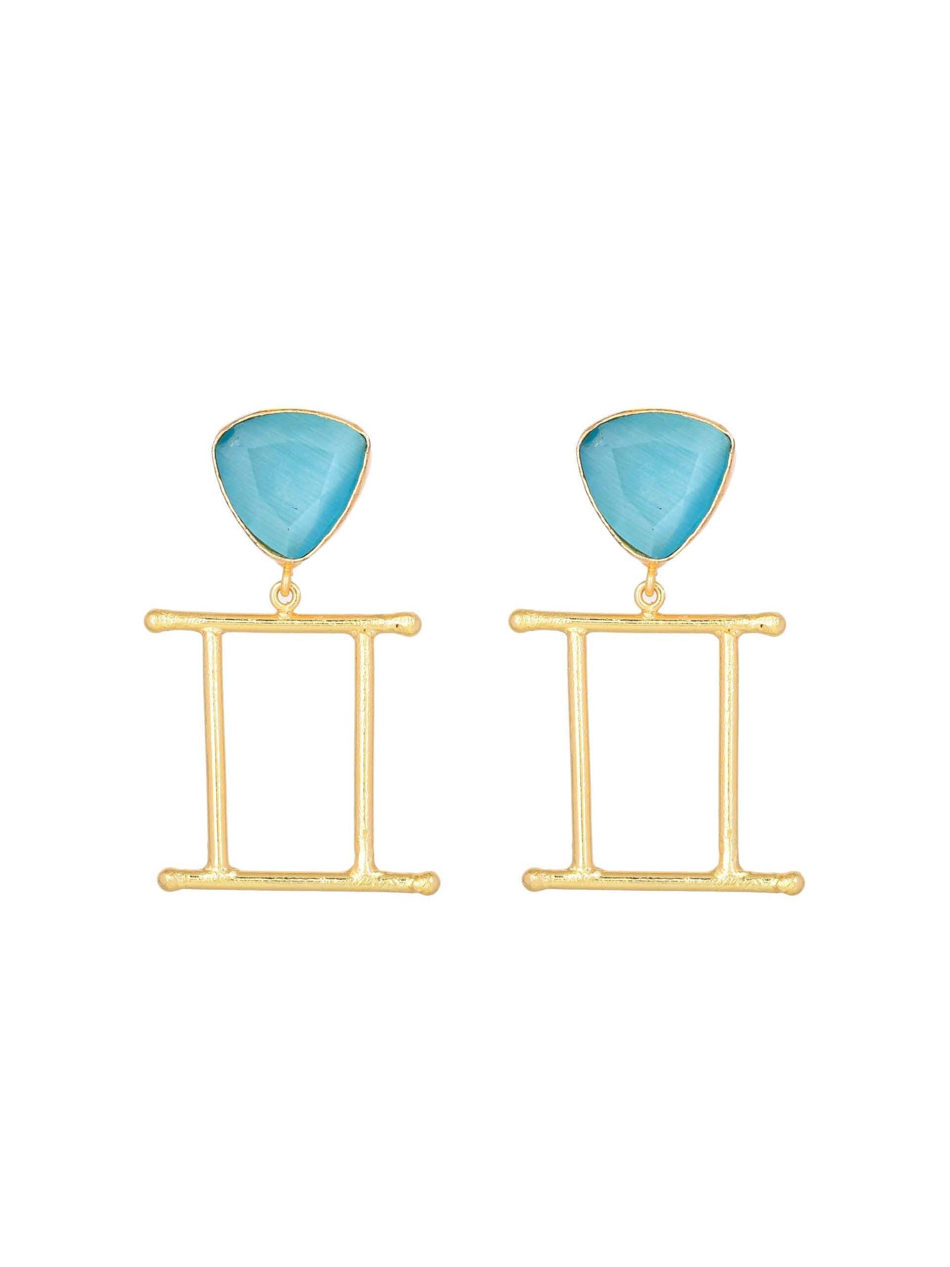 Women's Open Reactangular Earring