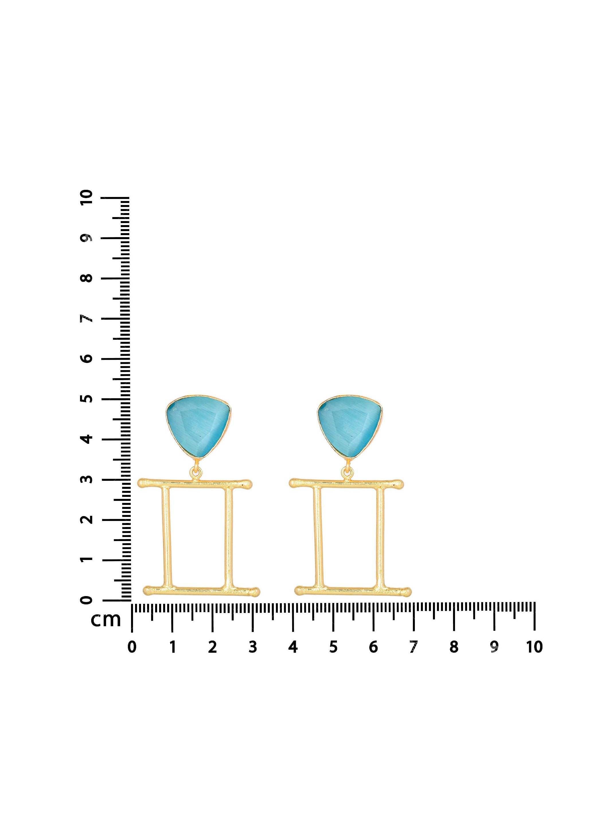 Women's Open Reactangular Earring