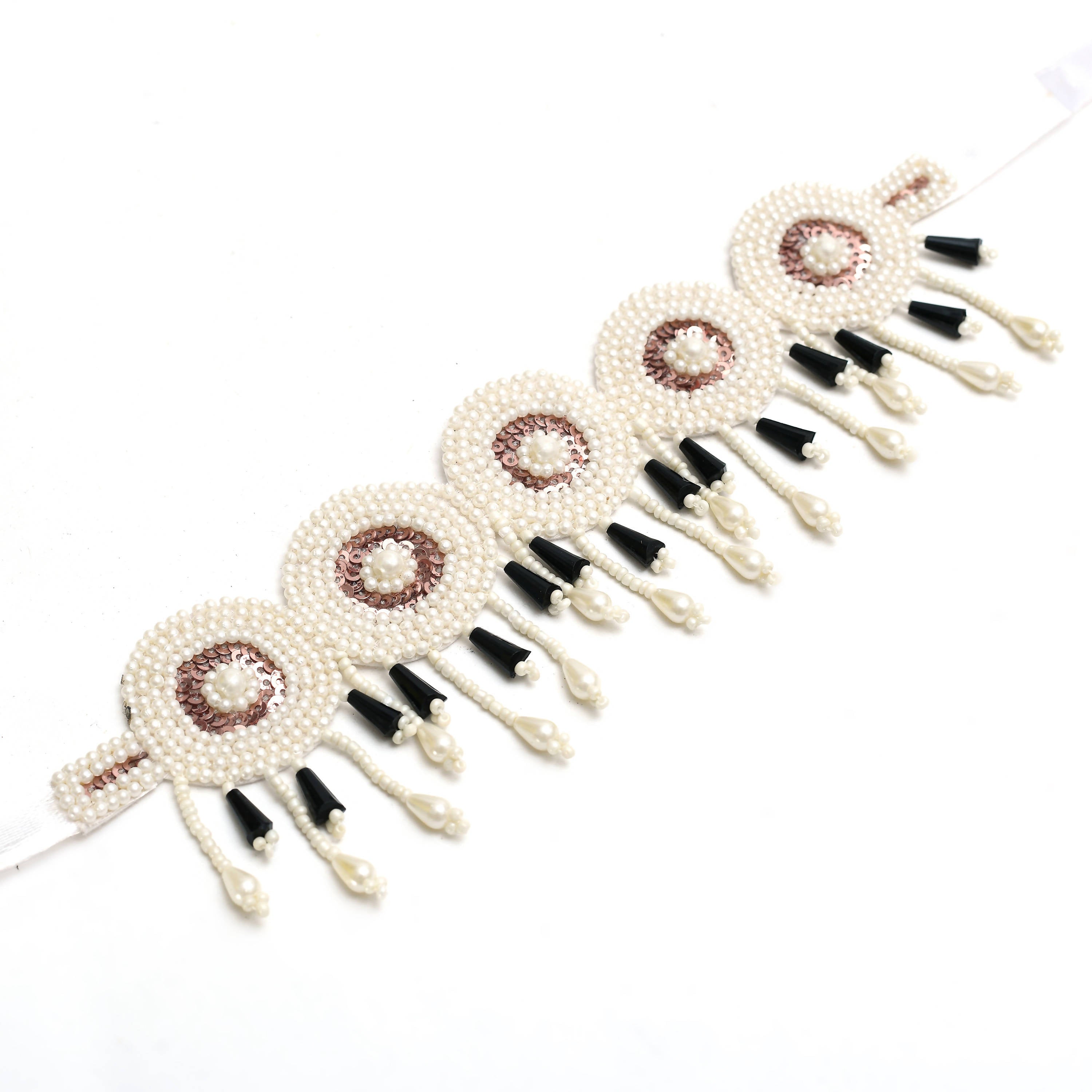 Johar Kamal Handicraft Pearls Necklace with Ear