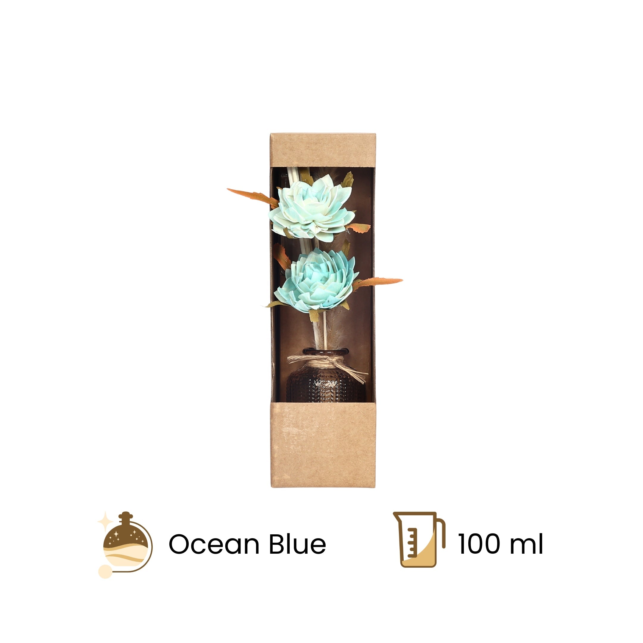 Ocean blue Aroma Reed Diffuser—Blue