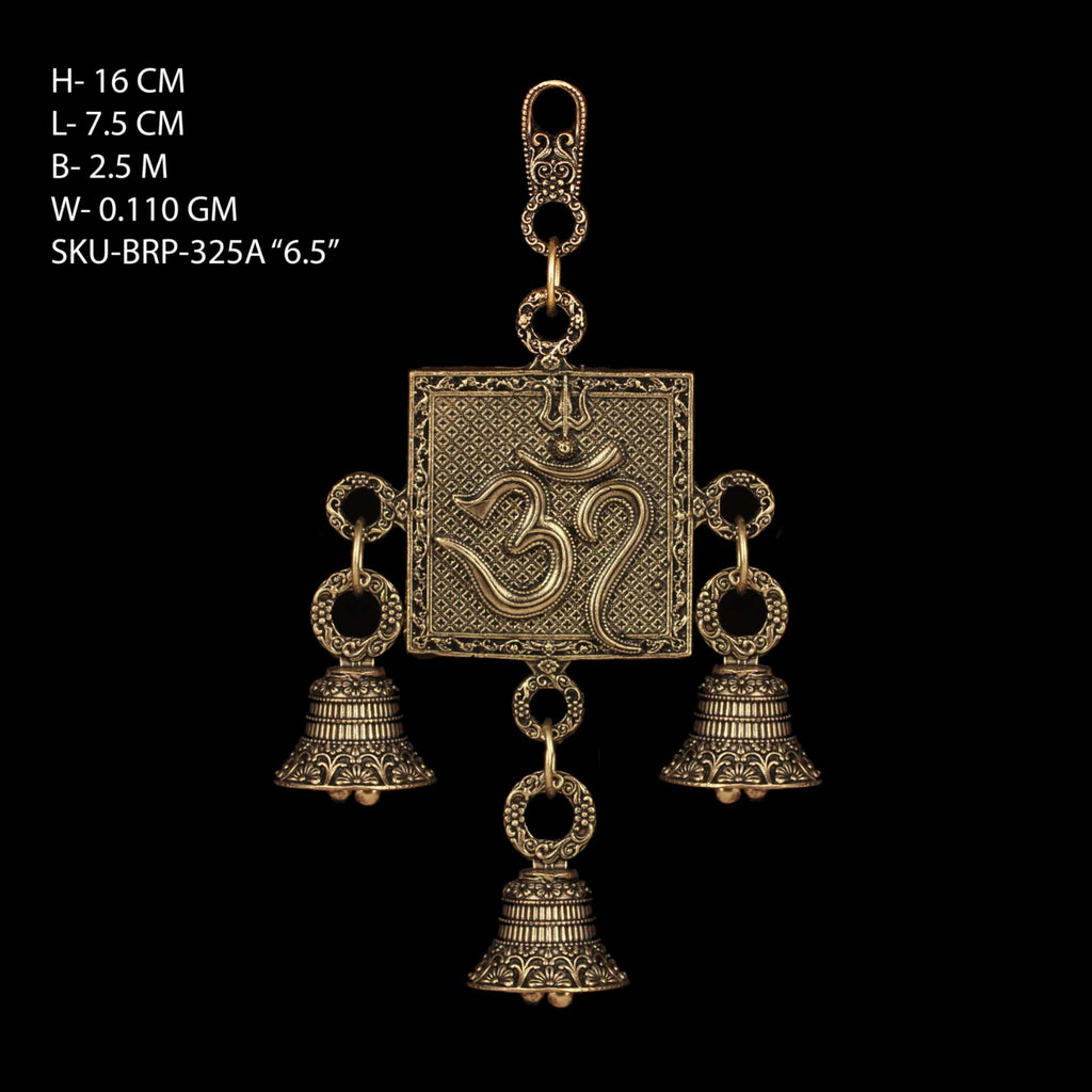 6.5" BRASS OM HANGING LATKAN
