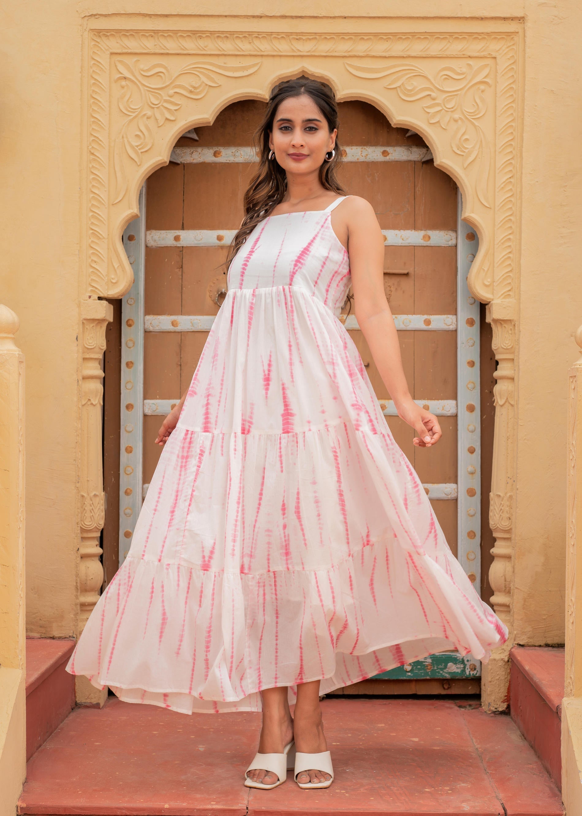 trendy dresses online Make It Your Own Fuchsia Pink Tiered Dress, Small - The Mint Julep Boutique you are going to love styling this beauty with everything from heels to sneakers The 18 Best Places to