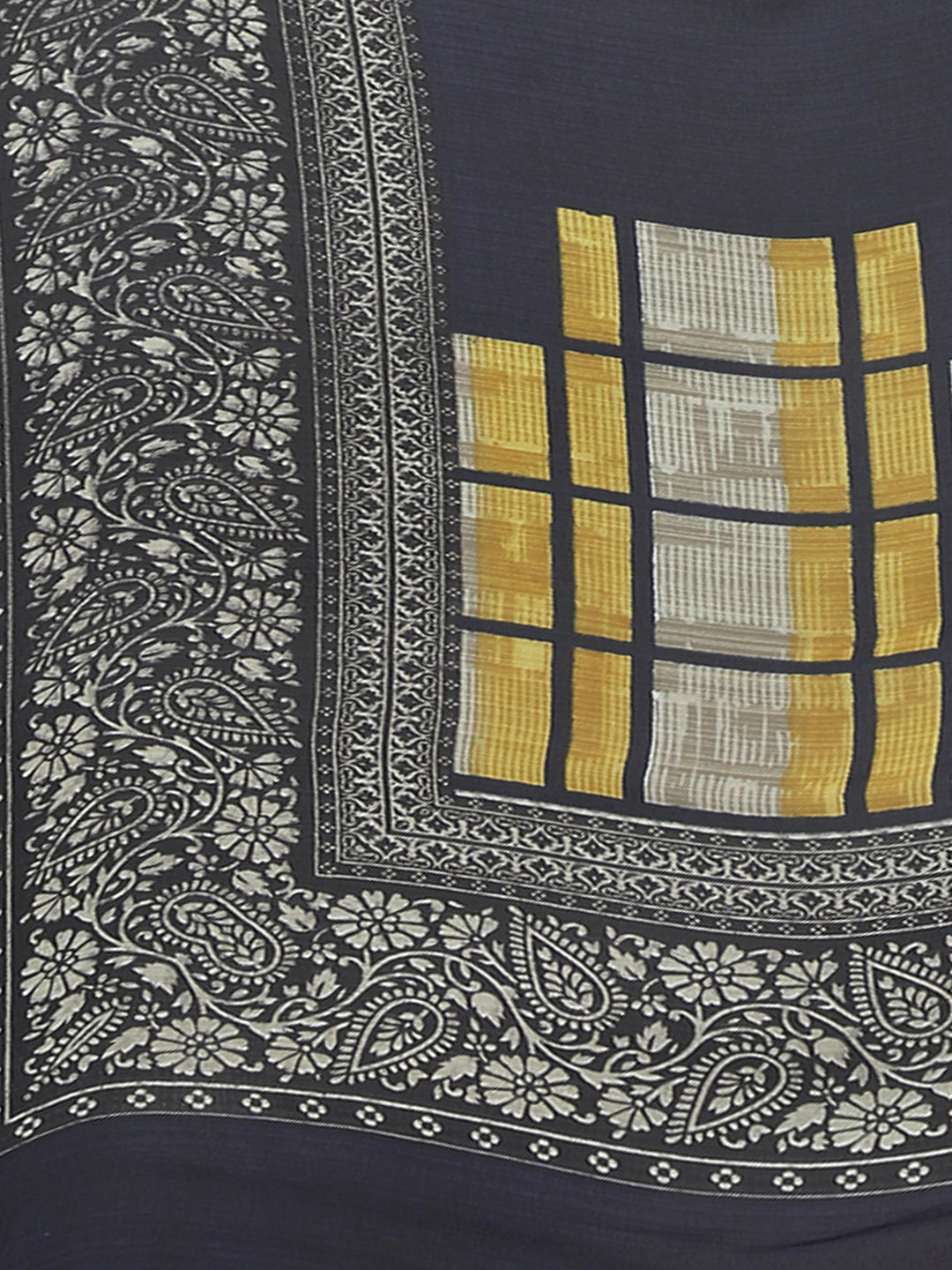 Women's Grey Georgette Printed Saree - Ahika